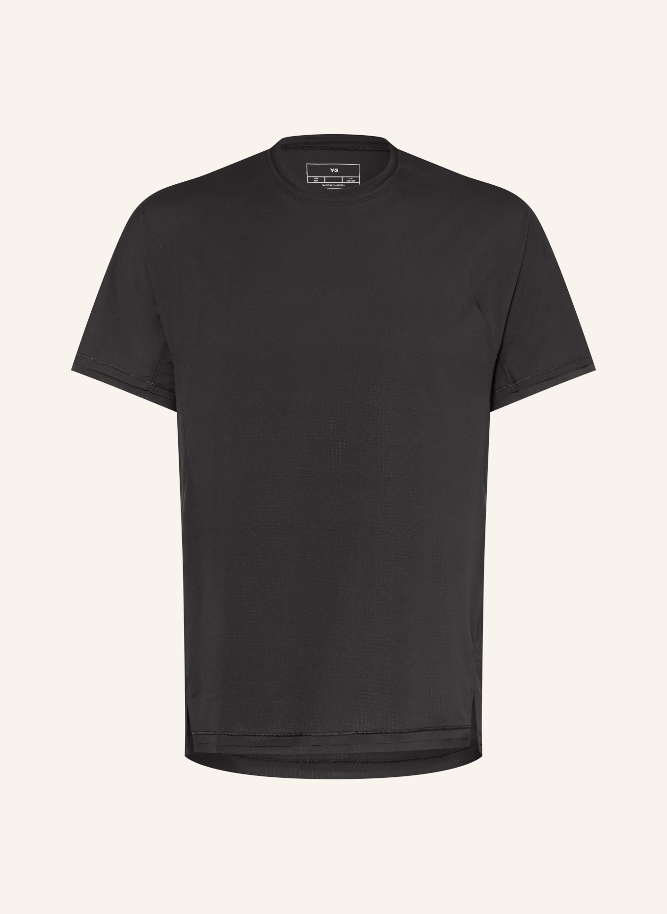 Y-3 T-shirt: ZWART