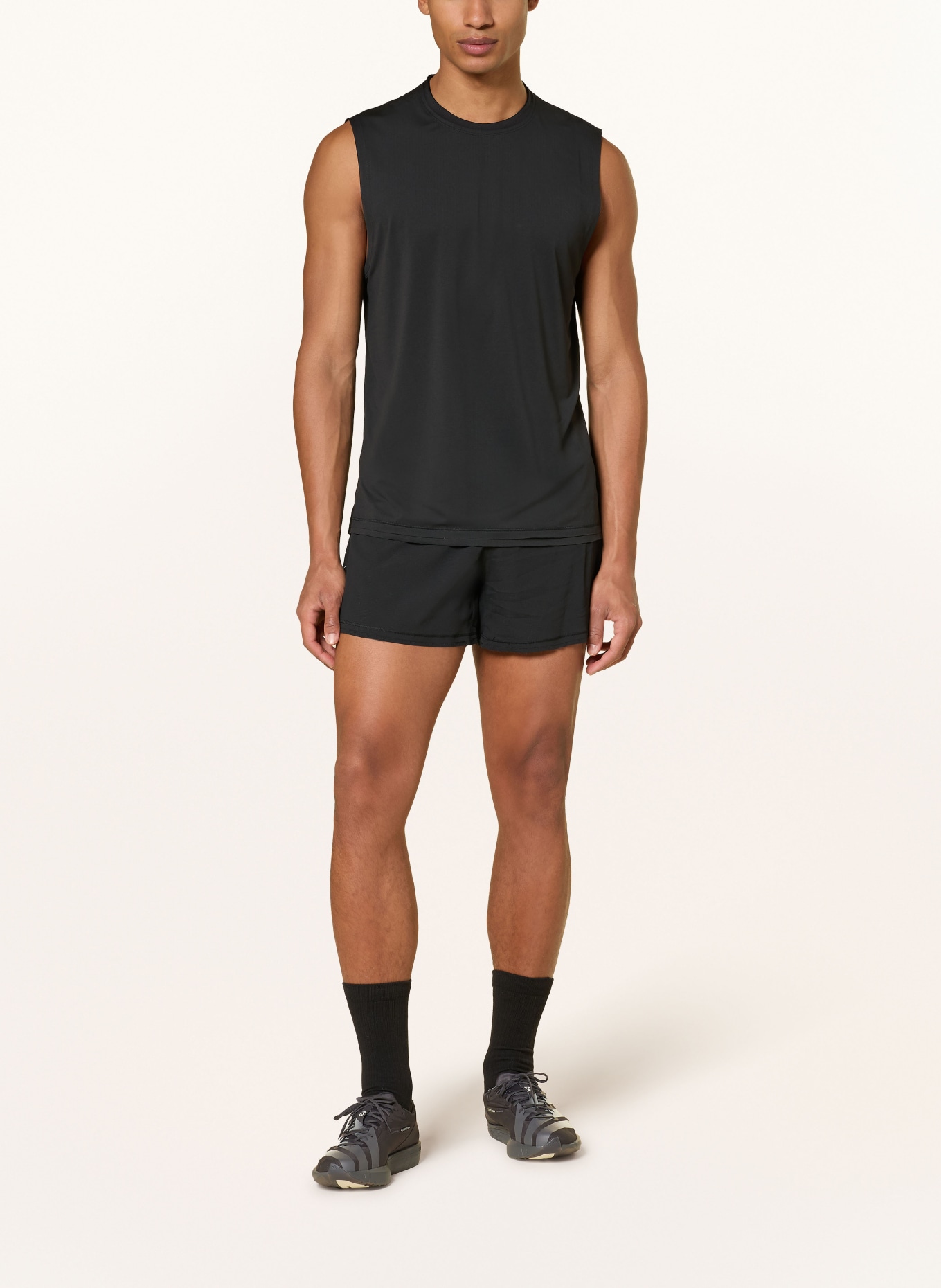 Y-3 Běžecké tričko Y-3 RUNNING: ČERNÁ / BÍLÁ