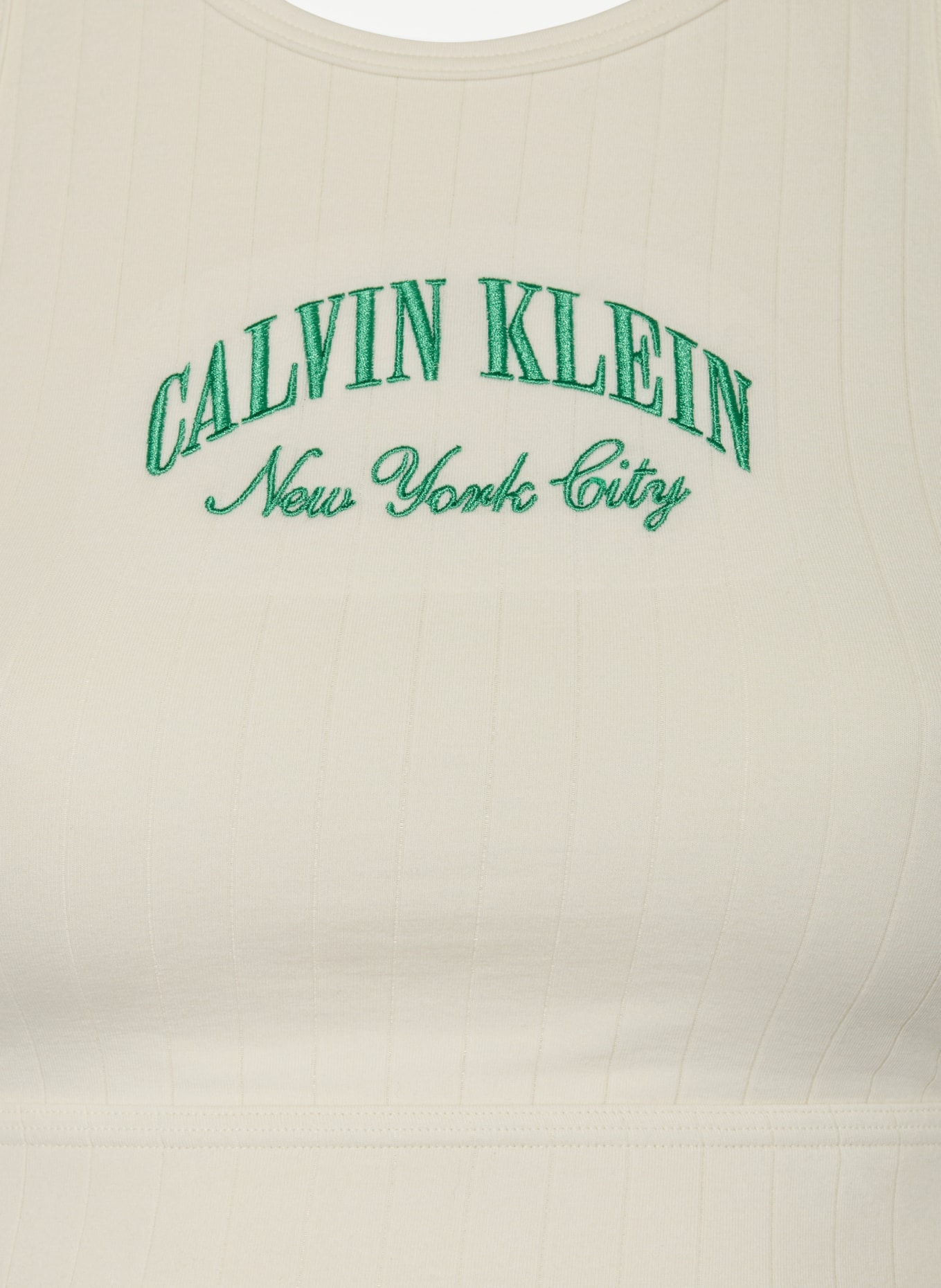 Calvin Klein Bustier HERITAGE CLASSIC COTTON: ECRU / ZIELONY