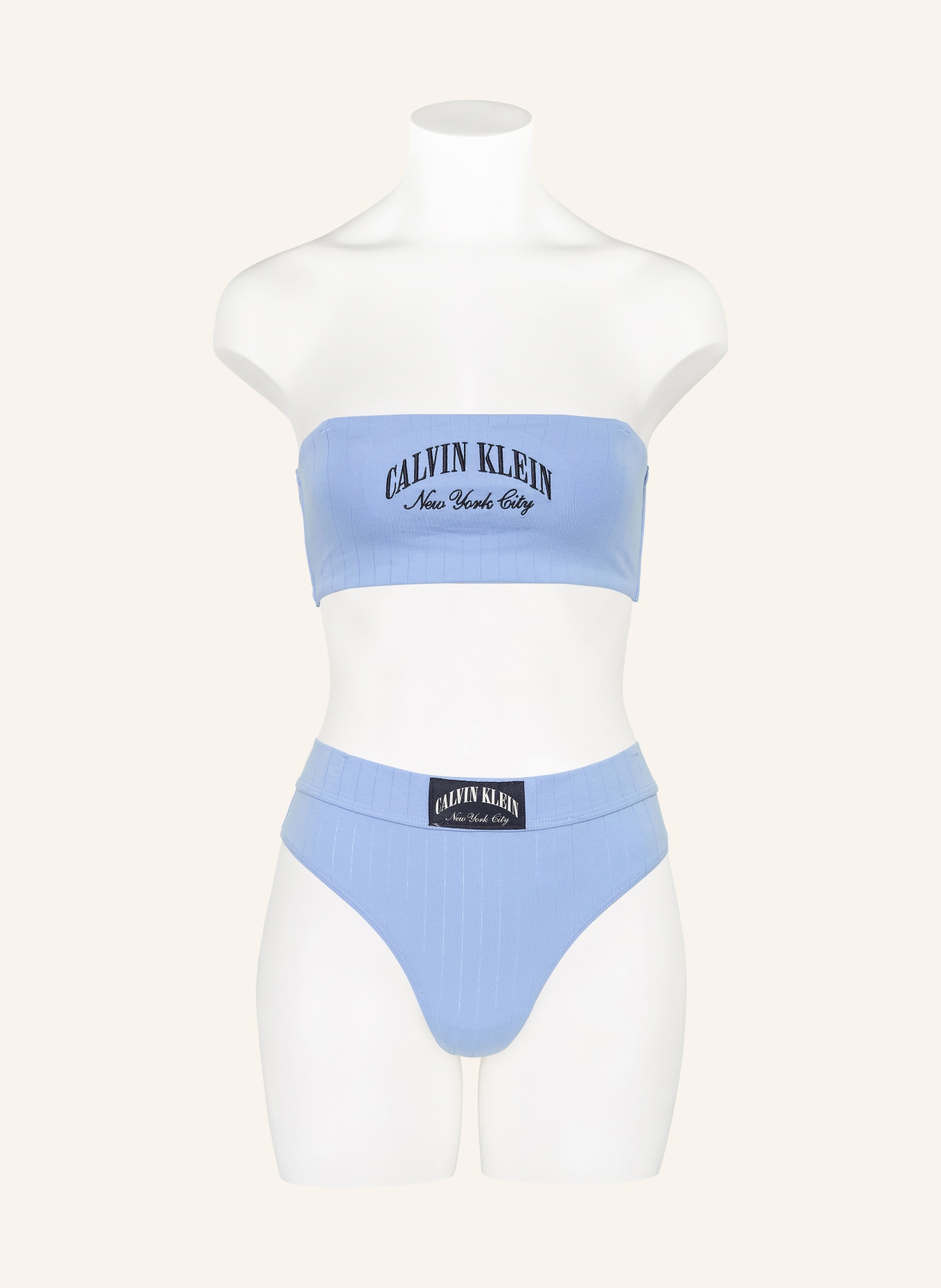 Calvin Klein Bandeau-bh HERITAGE CLASSIC COTTON STRETCH: BLAUW / ZWART