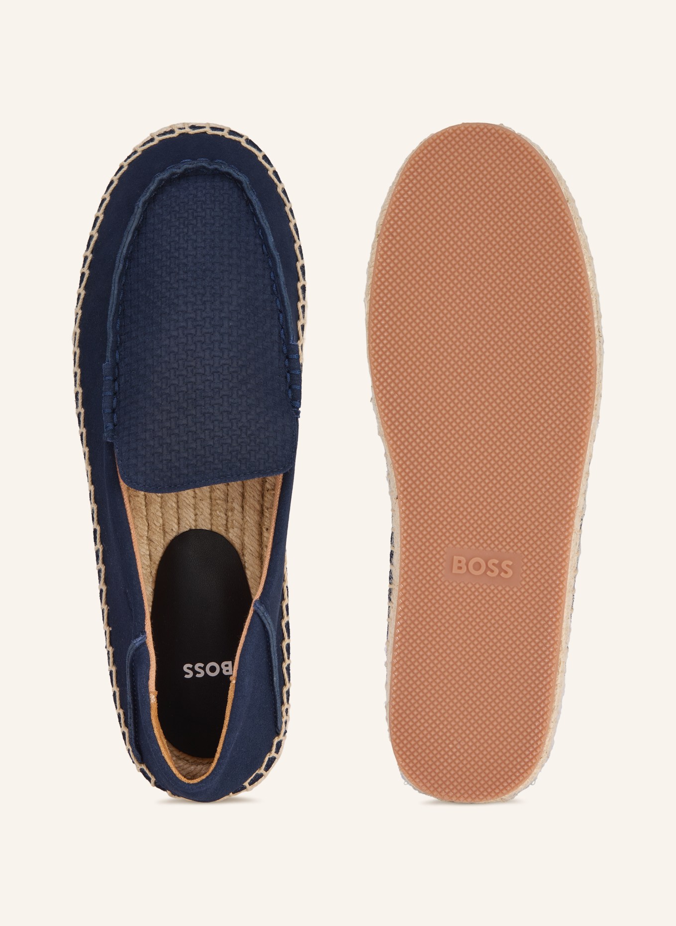 BOSS Espadrilles MADEIRA: DONKERBLAUW