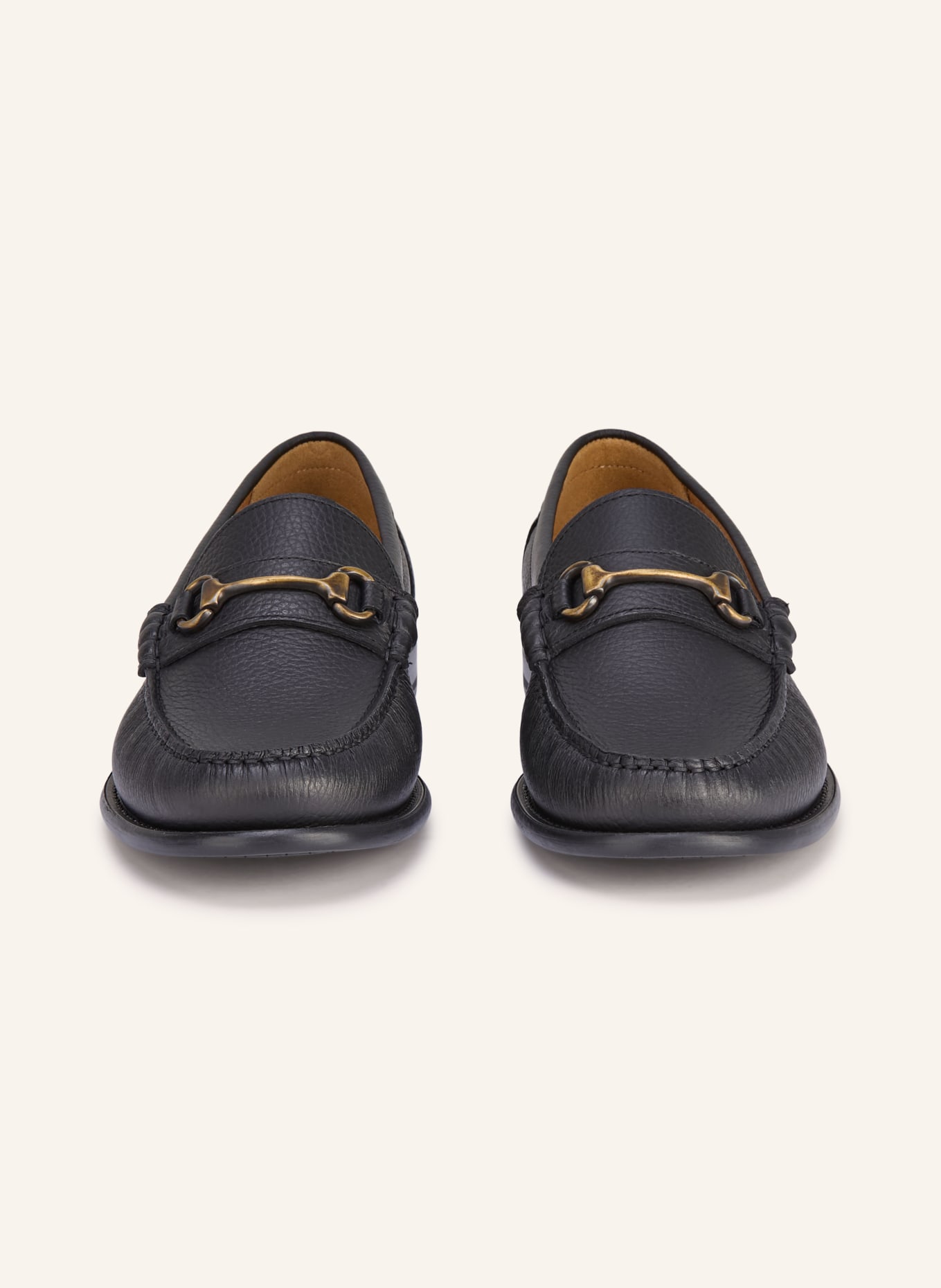 BOSS Loafer TEVAN: ZWART / GOUD