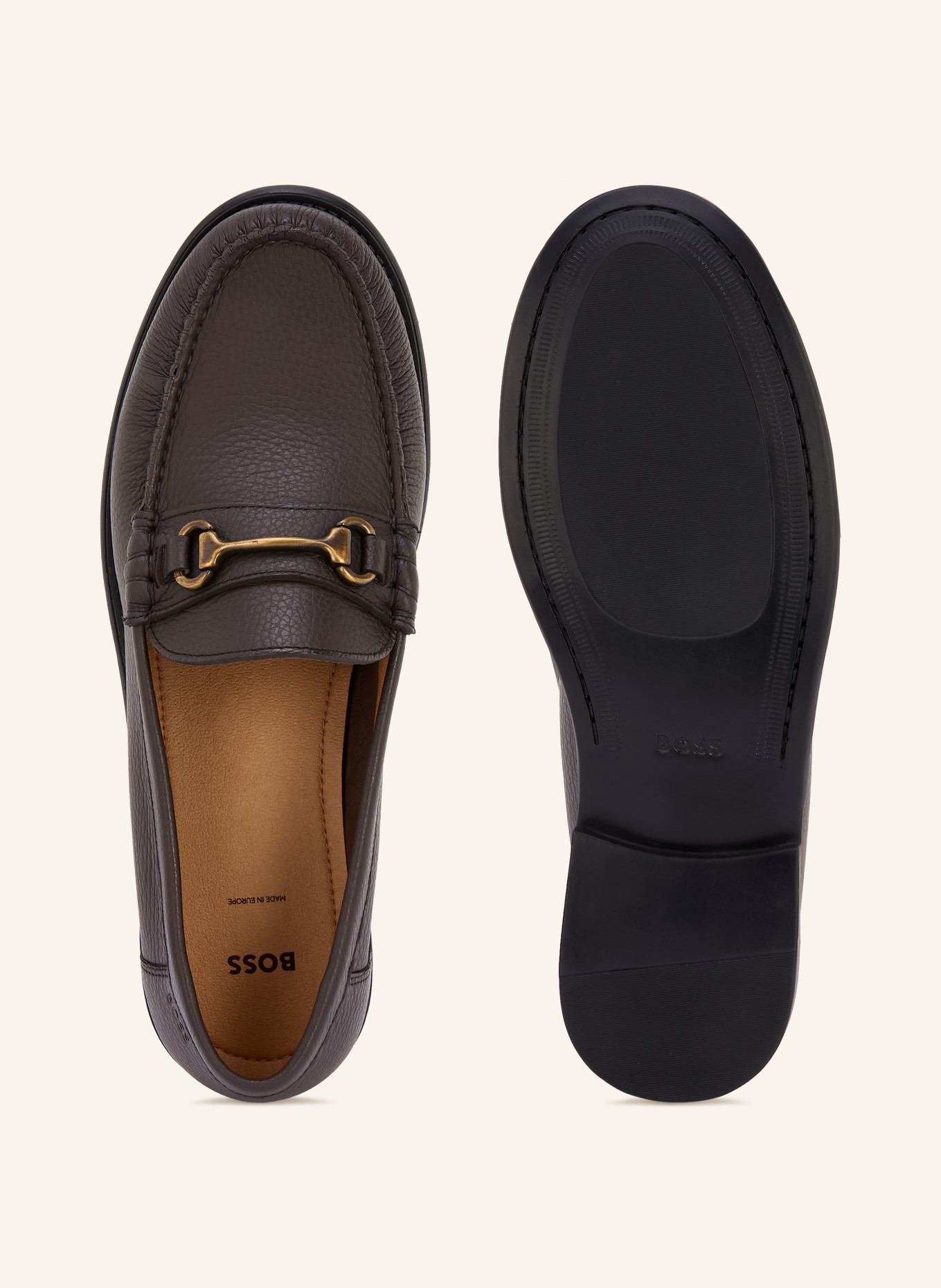 BOSS Loafer TEVAN: BRUIN / GOUD