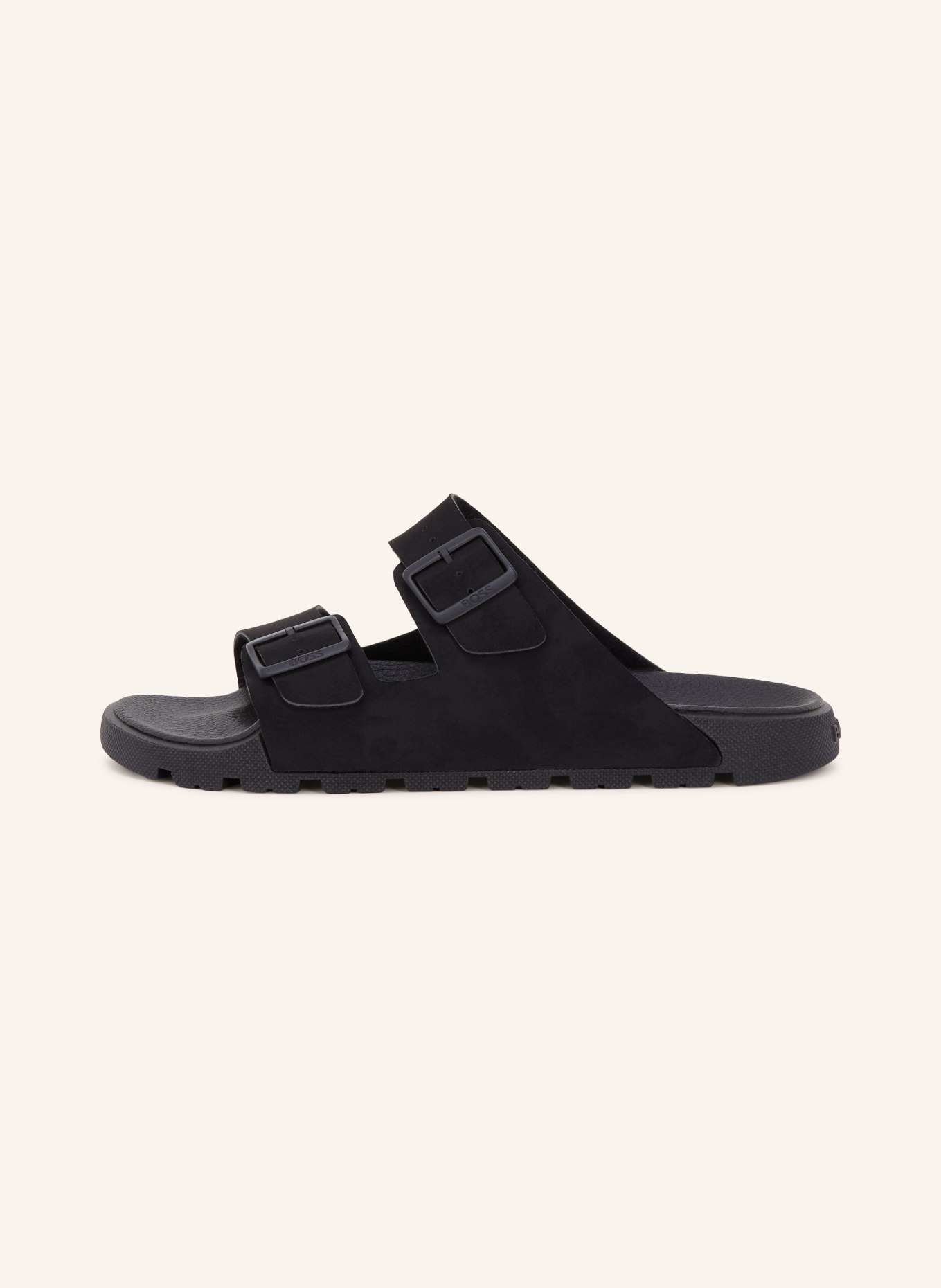BOSS SURFLEY mules: BLACK