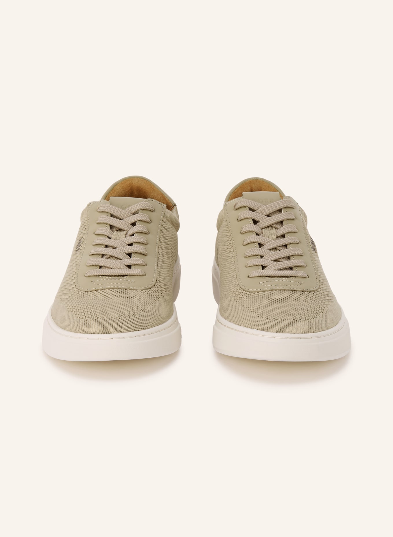 BOSS Trampki KIERAN: OLIWKOWY / BIAŁY