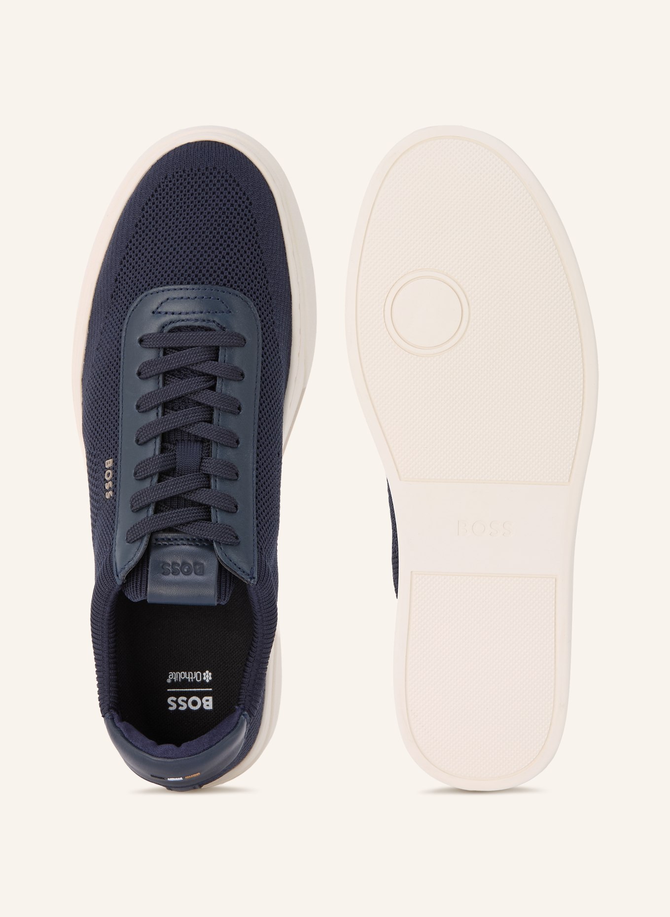 BOSS Trampki KIERAN: GRANATOWY / BIAŁY