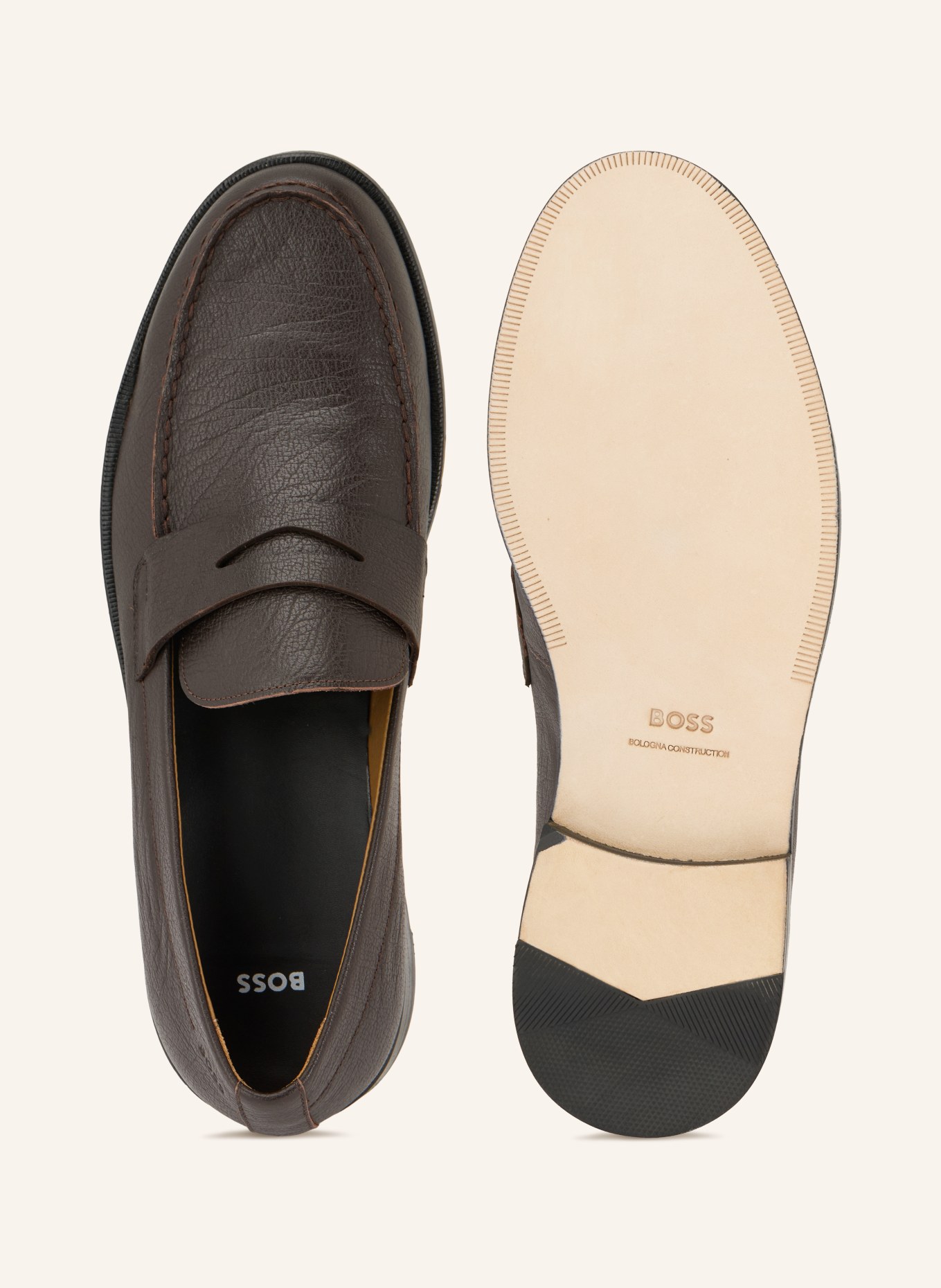 BOSS Penny-Loafer TAYIL: DUNKELBRAUN