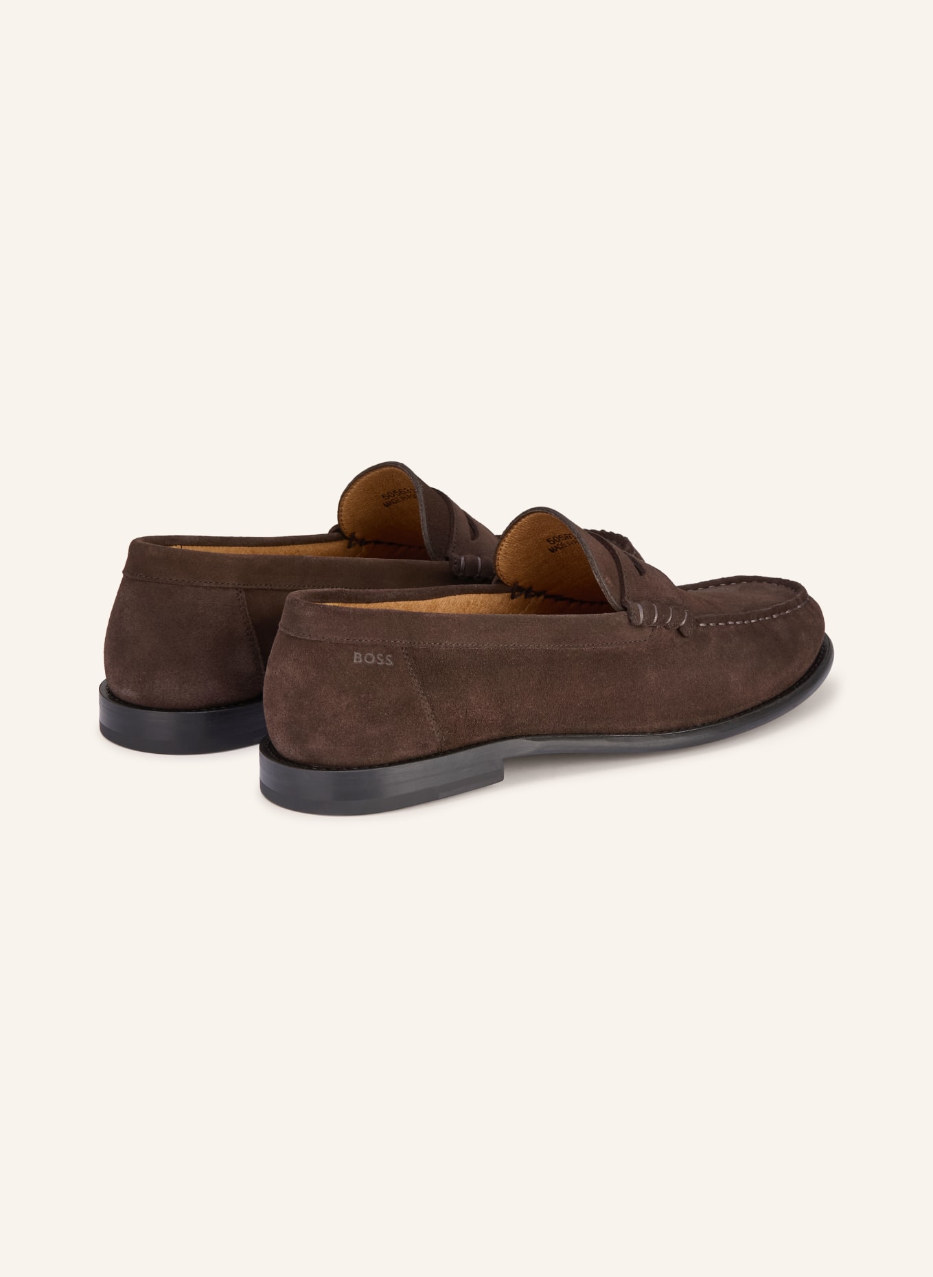 BOSS Penny-loafer TEVAN: MARRON FONCÉ