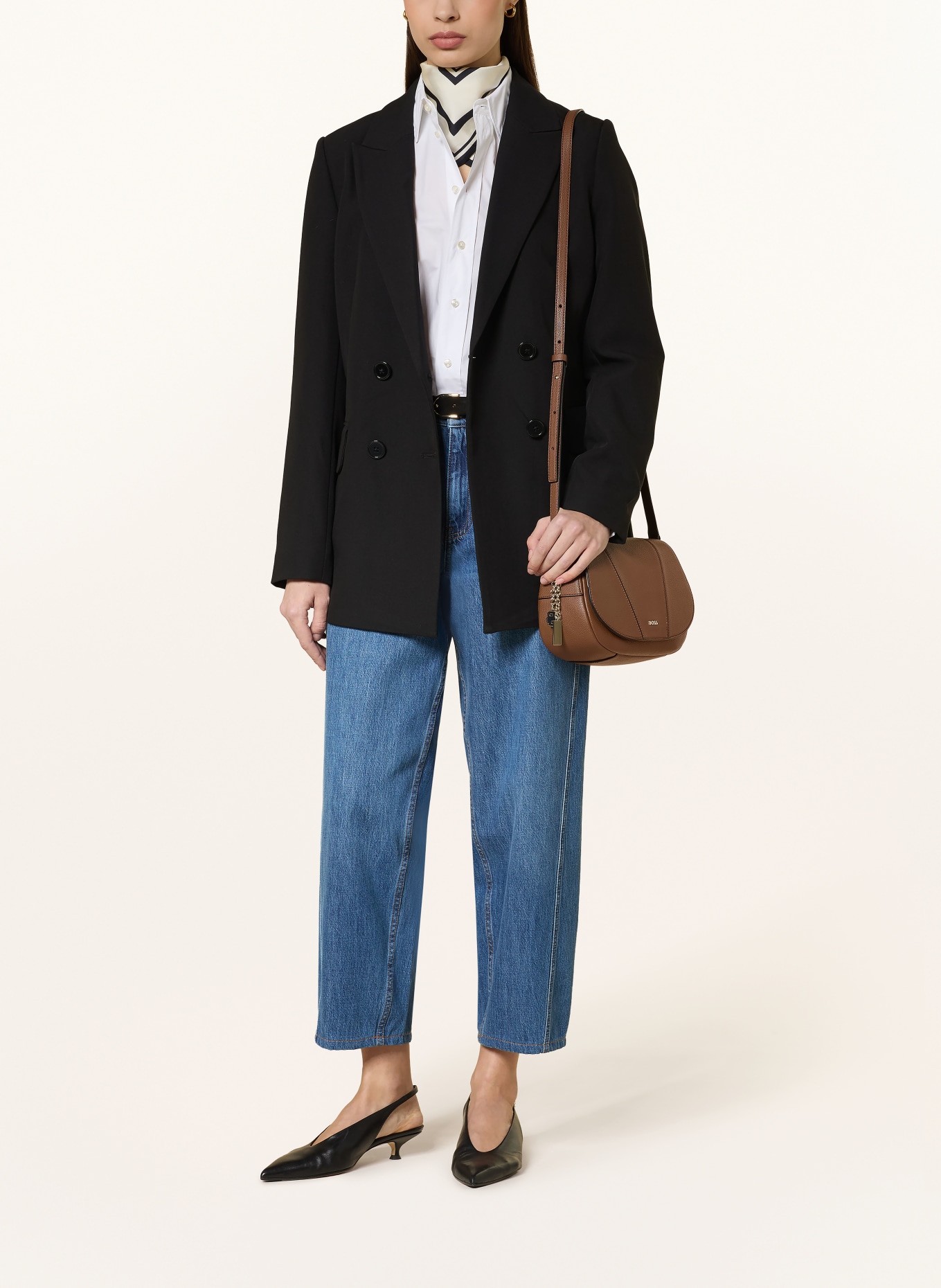 BOSS Schoudertas SALLY: BRUIN / GOUD