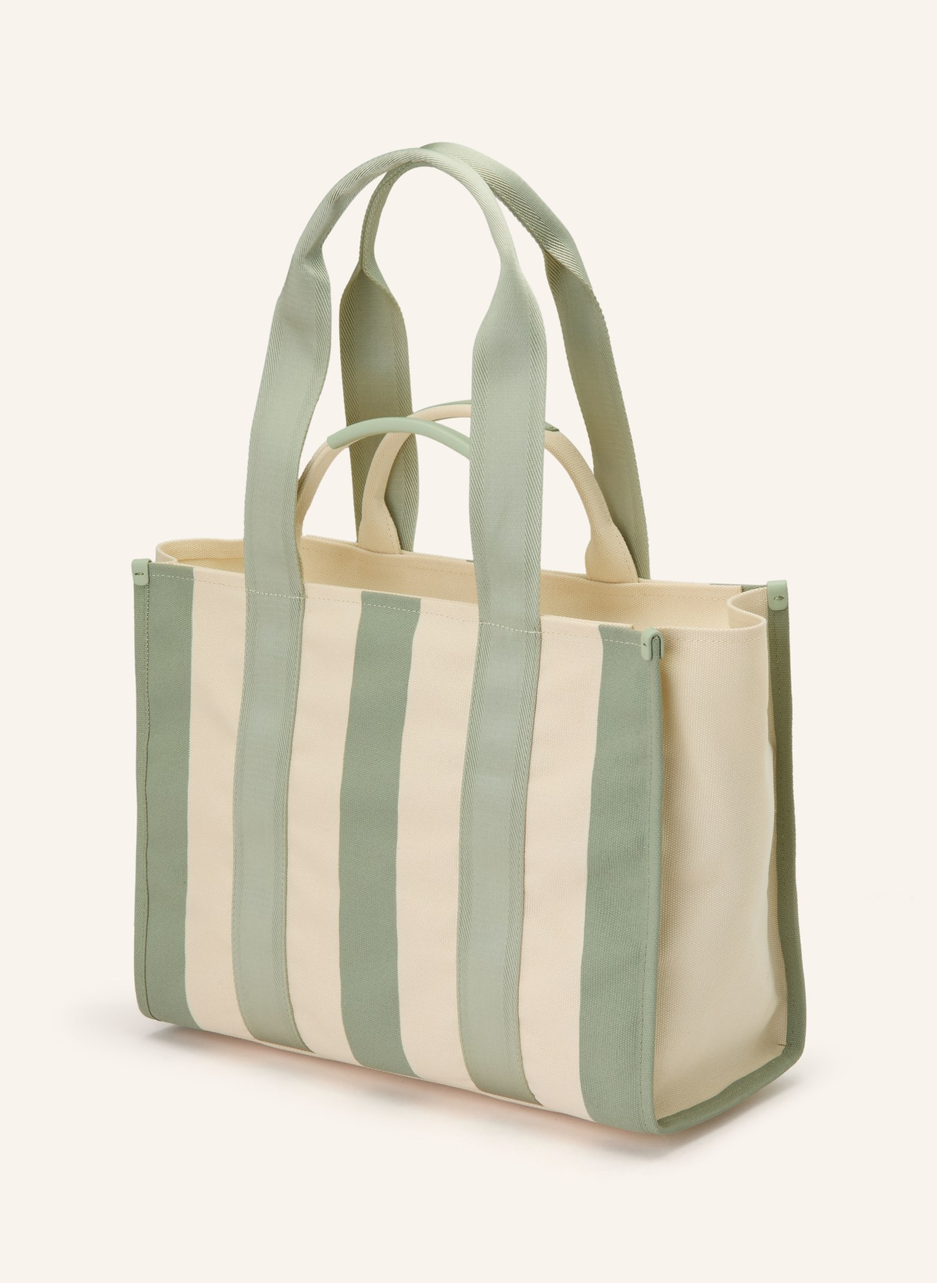 BOSS Shopper SANDY: CRÈME / LICHTGROEN