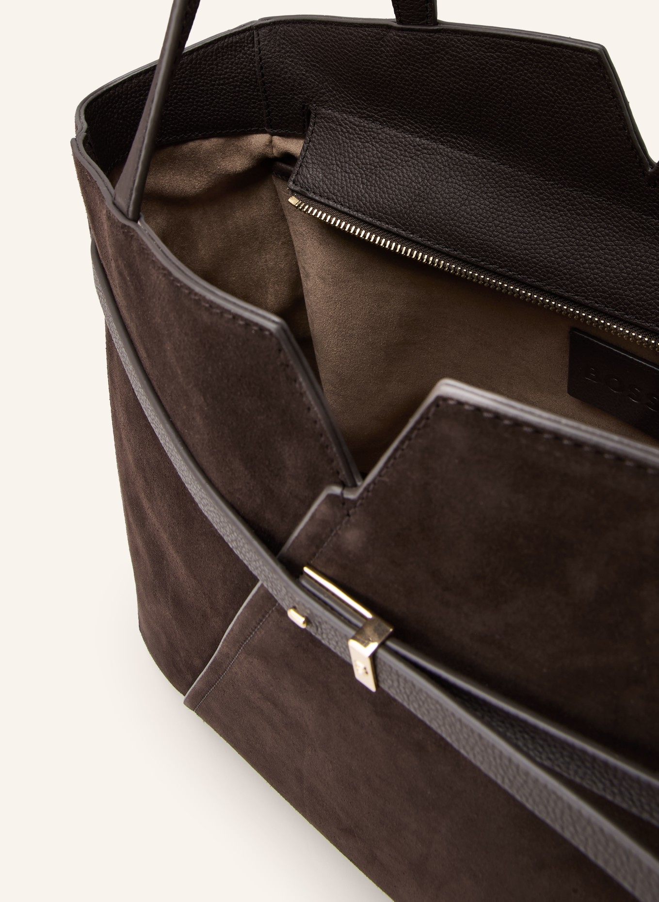 BOSS Shopper REVERS: DUNKELBRAUN / GOLD