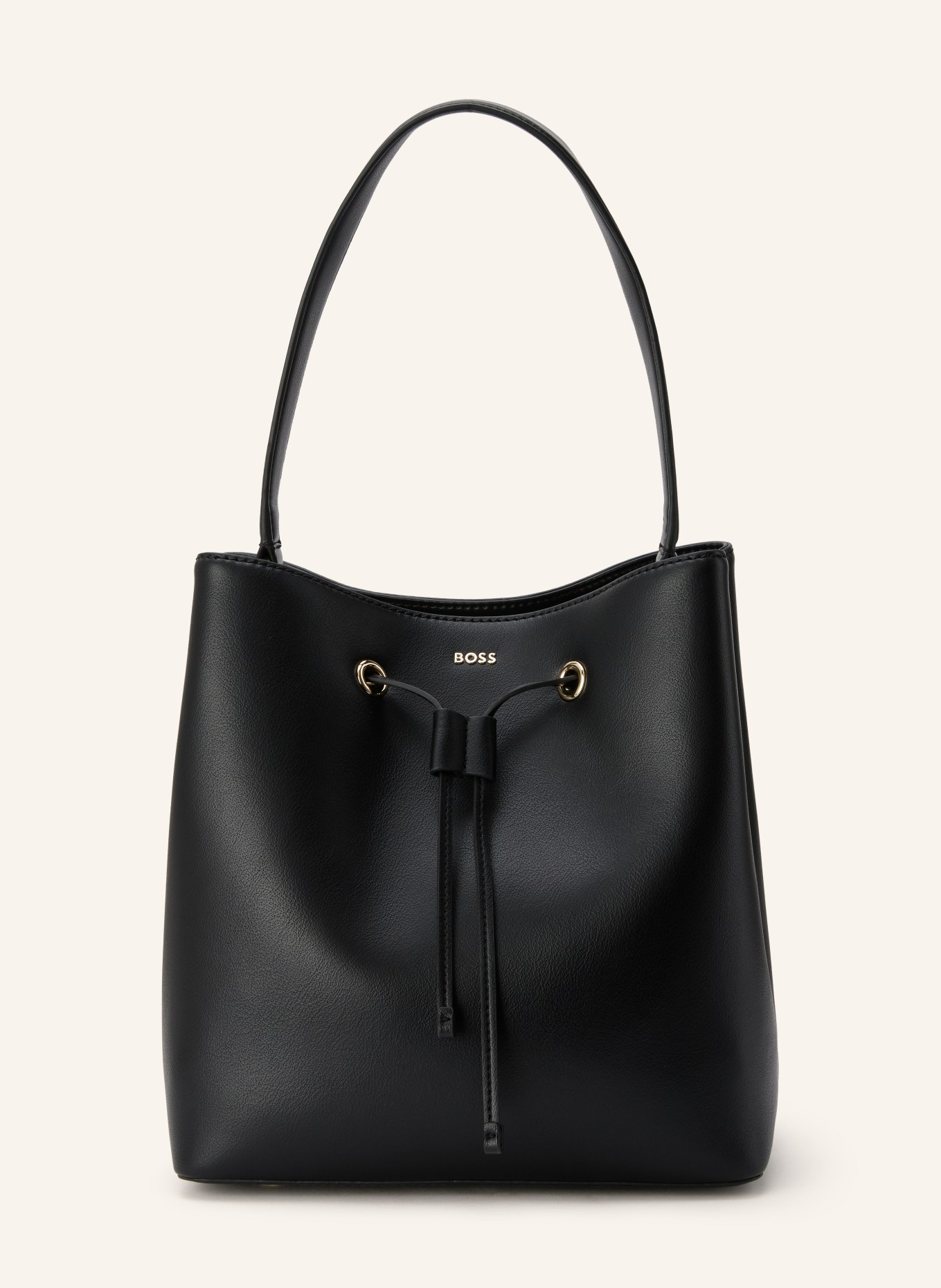 BOSS SANDY drawstring bag: BLACK / GOLD