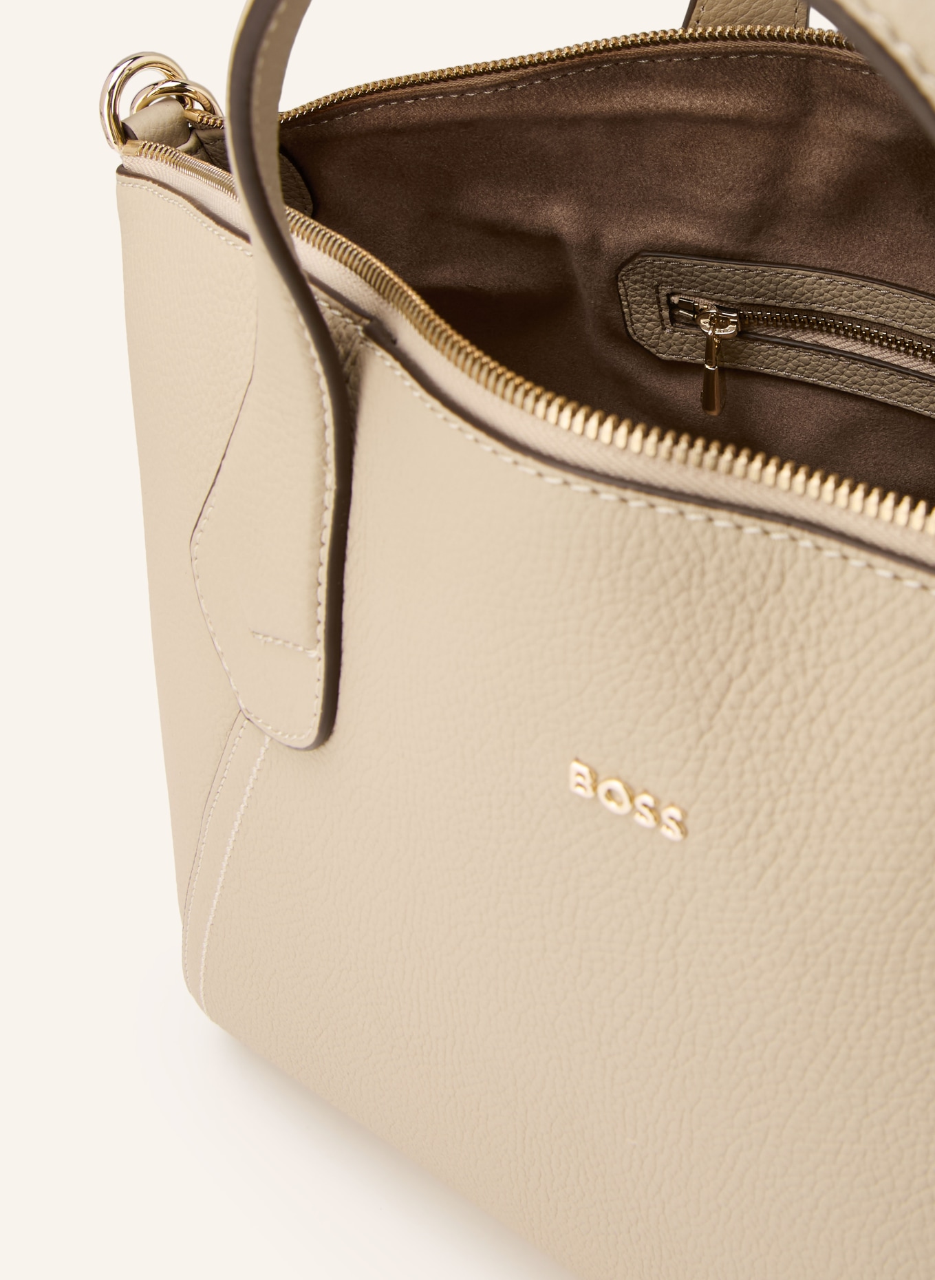BOSS Torebka LENAH MEDIUM: BEŻOWY
