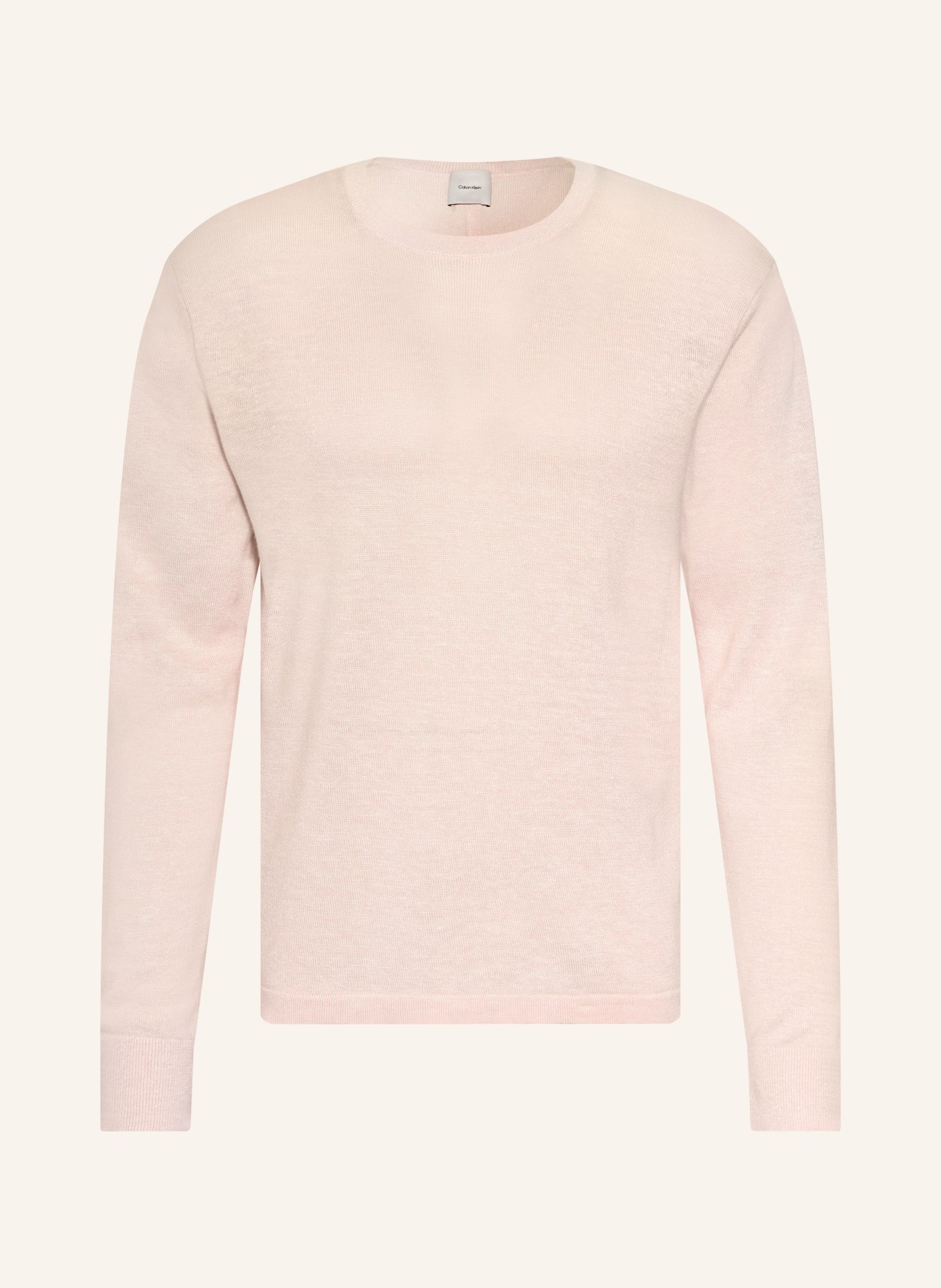 Calvin Klein Sweater with linen: LIGHT PINK