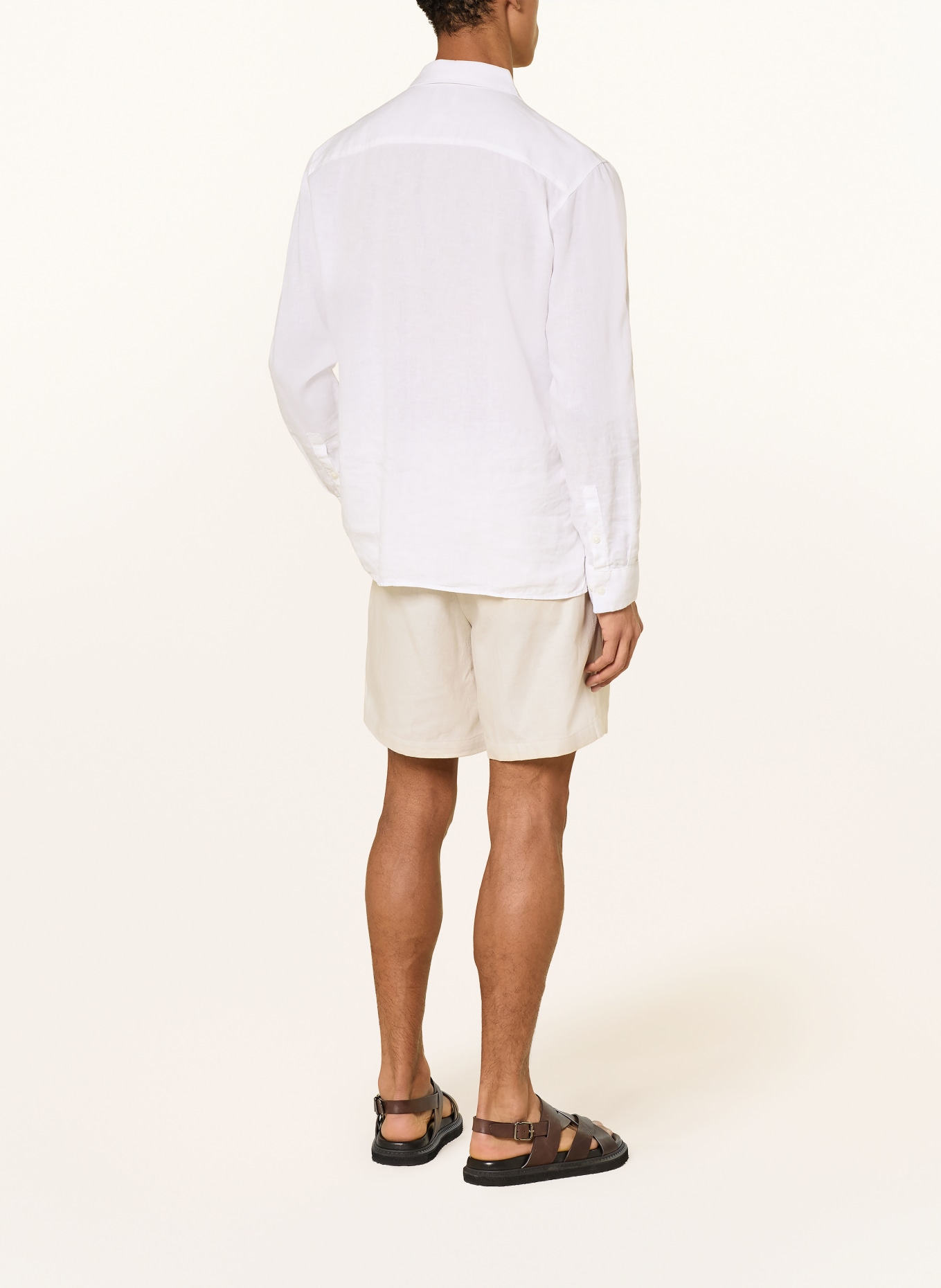 Calvin Klein Shorts mit Leinen: BEIGE