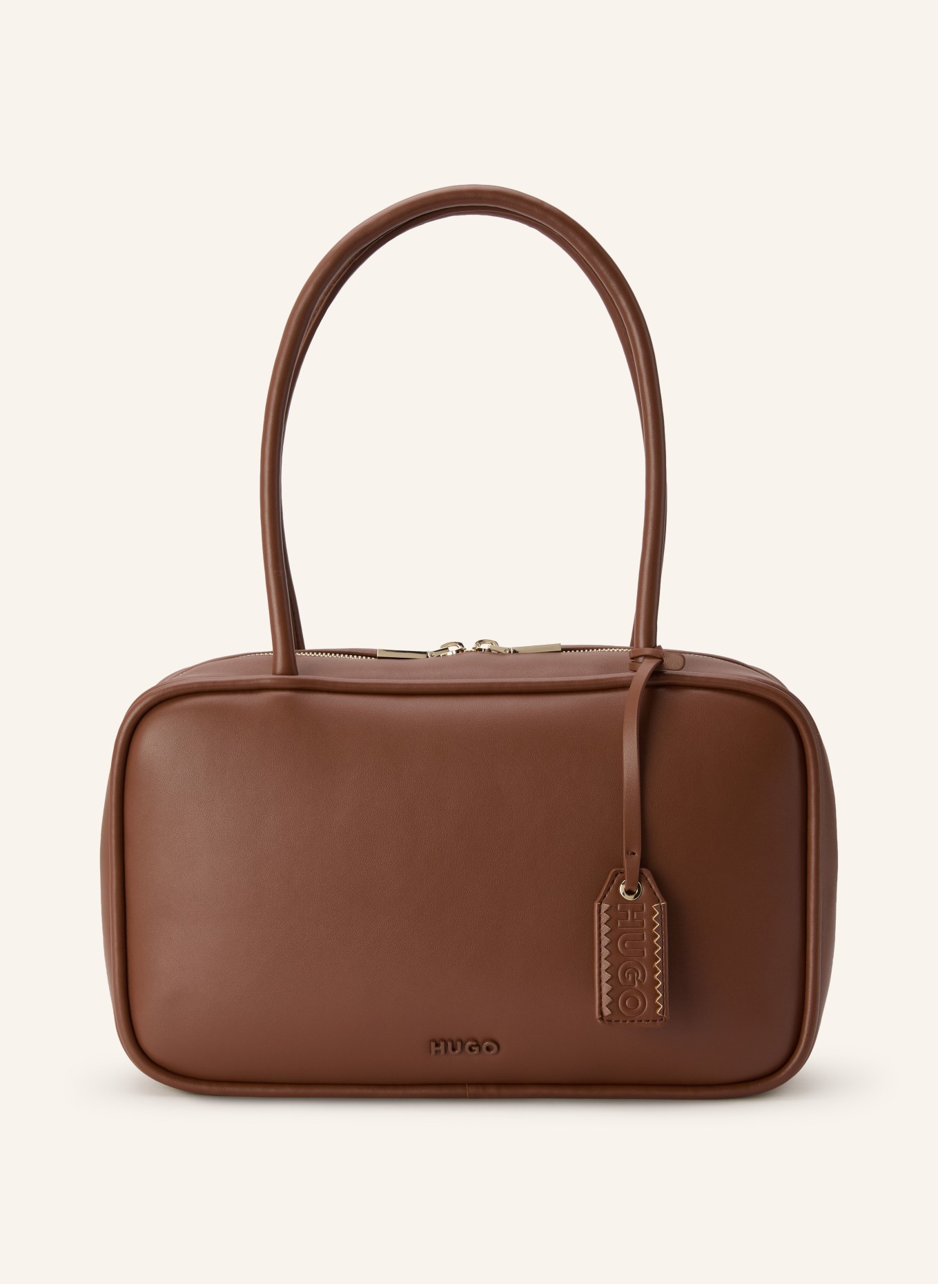HUGO JODI handbag: BROWN / GOLD