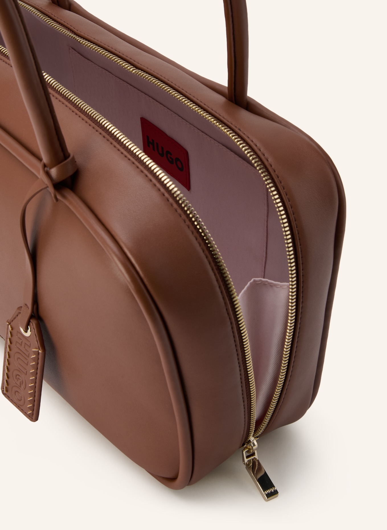 HUGO JODI handbag: BROWN / GOLD