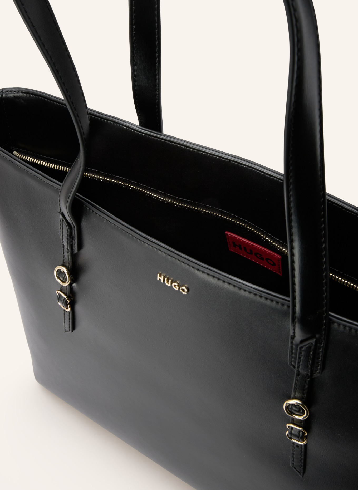 HUGO Shopper SYNDRA: BLACK / GOLD