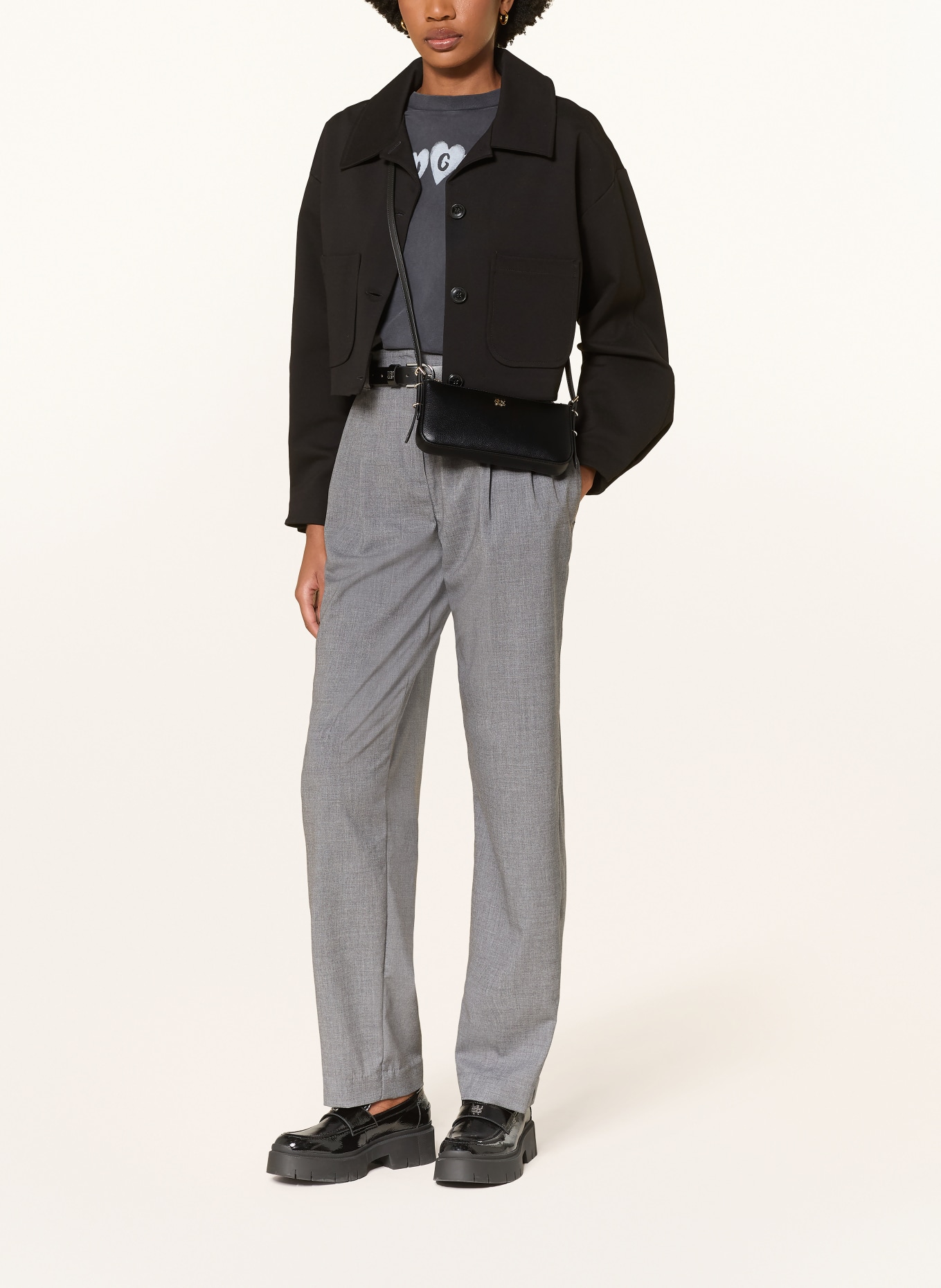 HUGO Schoudertas NEEKO: ZWART / GOUD