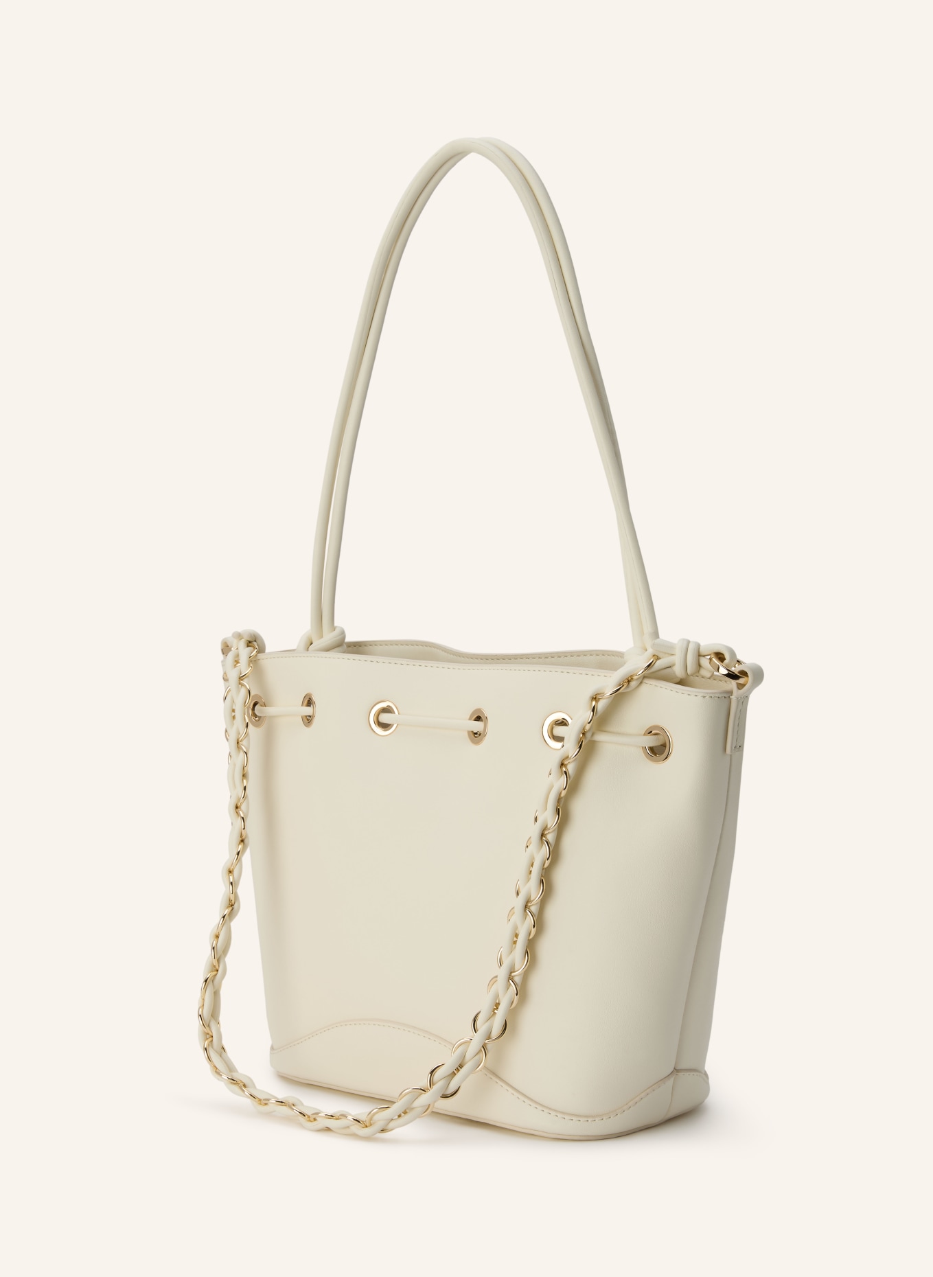 HUGO Beuteltasche ILARY: ECRU / GOLD