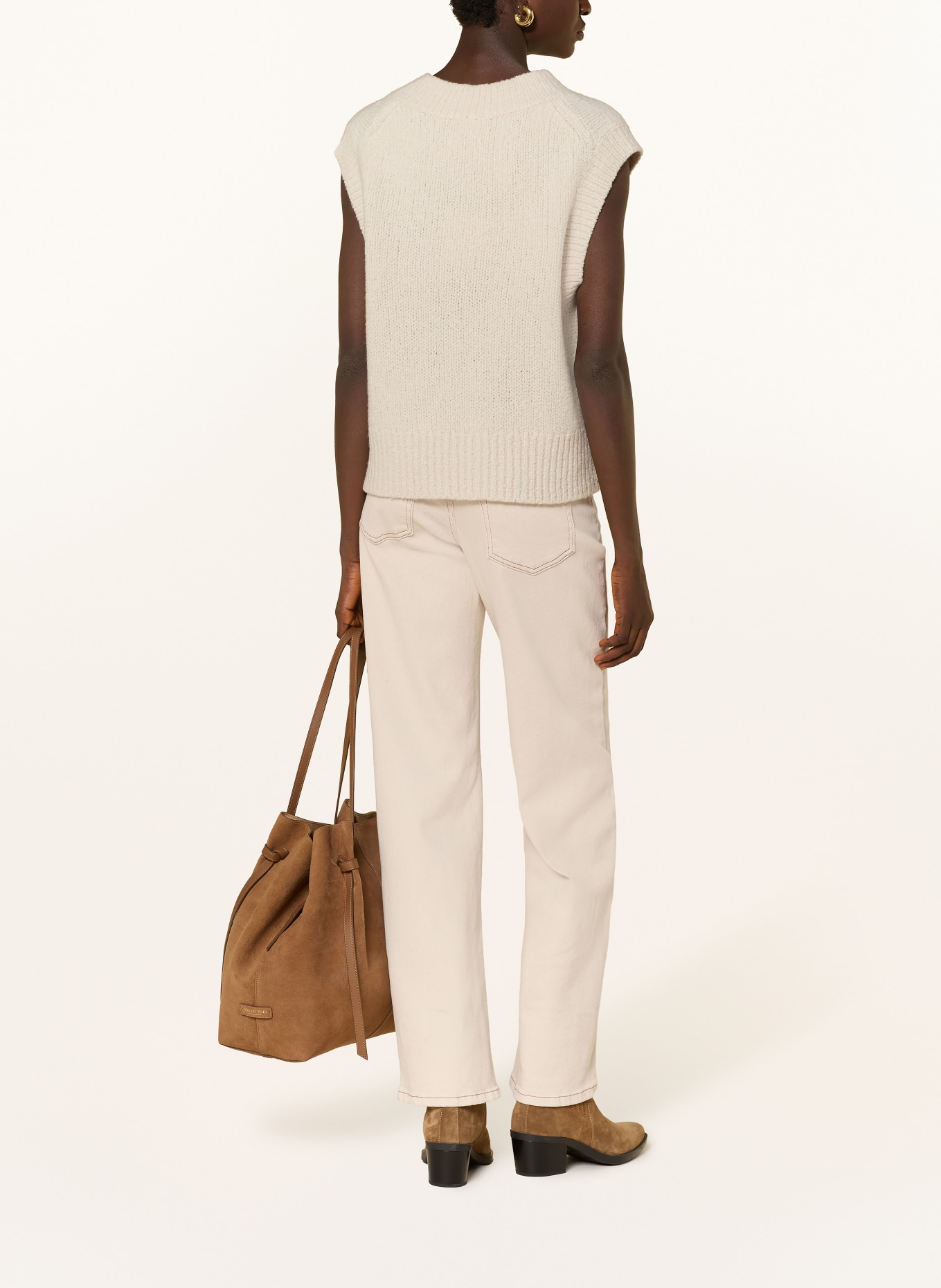 Y.A.S. Jeans droits: ECRU