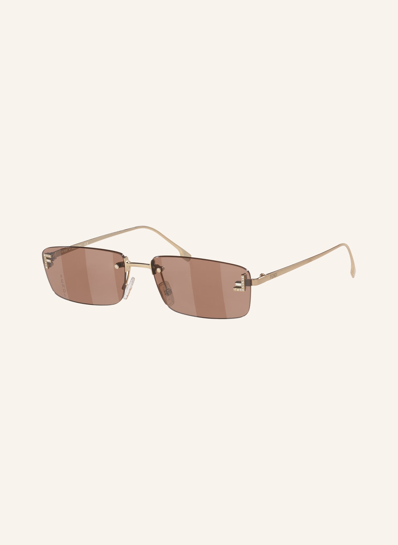 FENDI Lunettes de soleil FN000822: OR/ MARRON