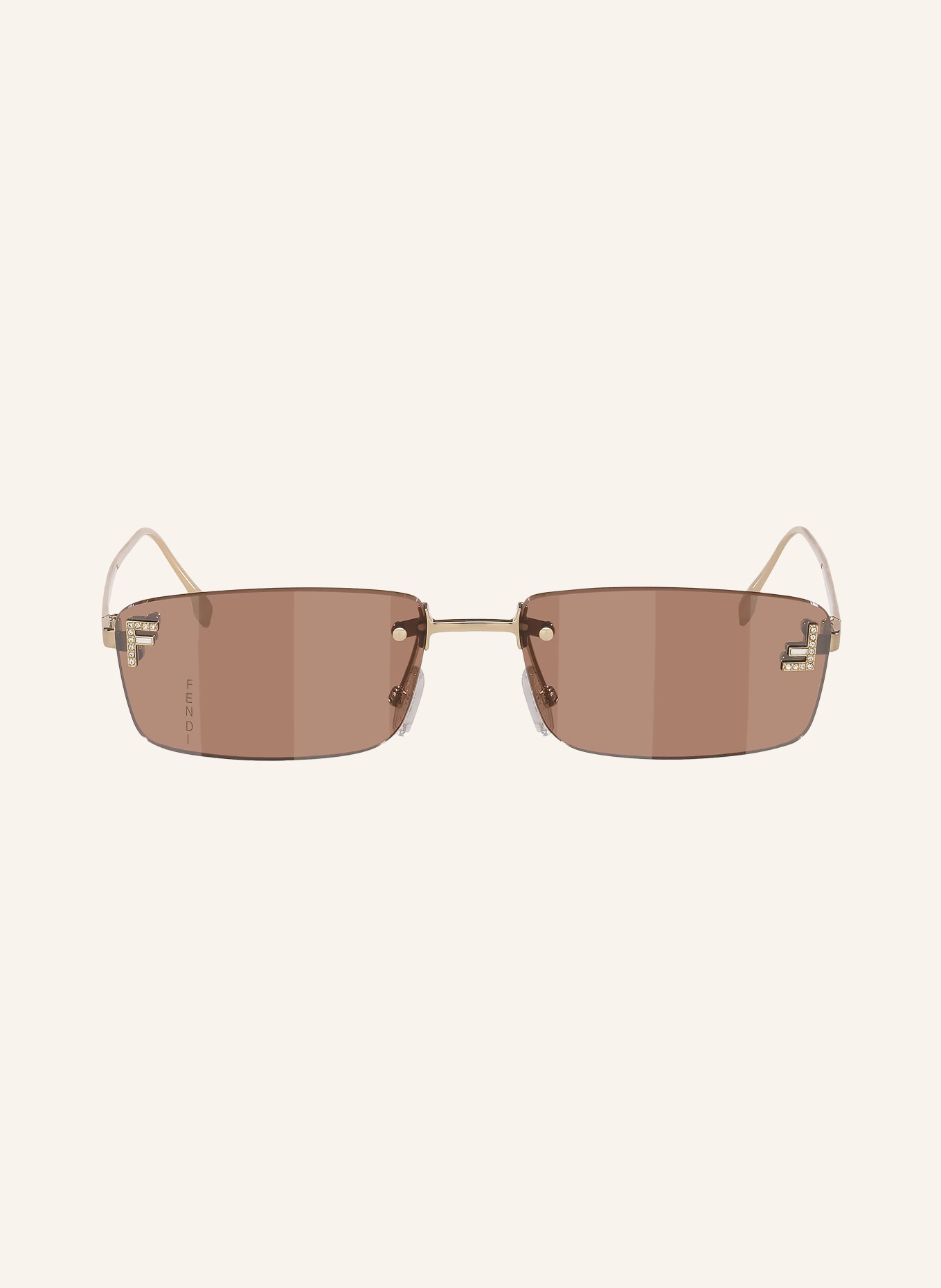 FENDI Lunettes de soleil FN000822: OR/ MARRON