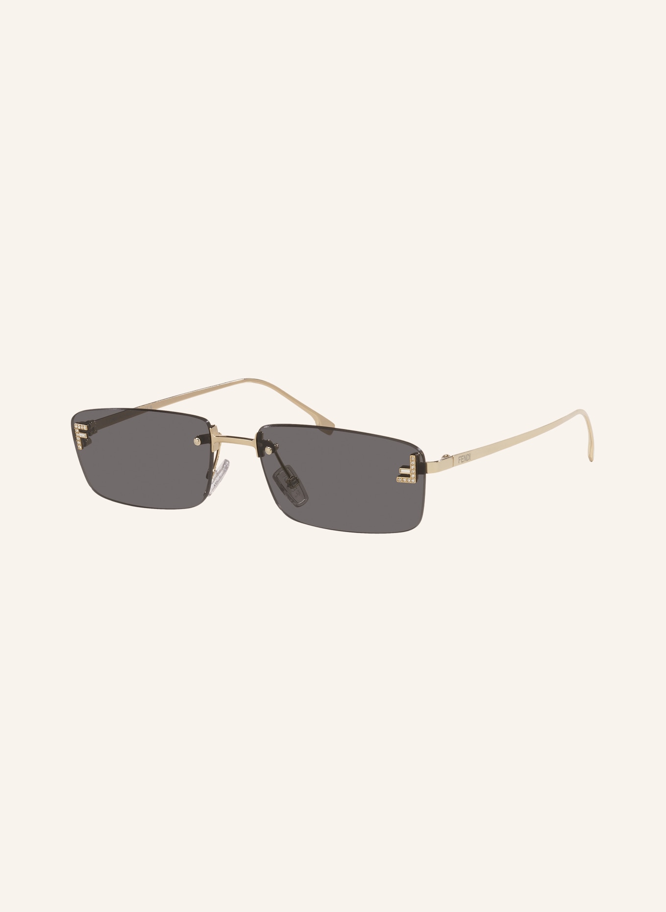 FENDI Lunettes de soleil FN000822: JAUNE/ GRIS FONCÉ