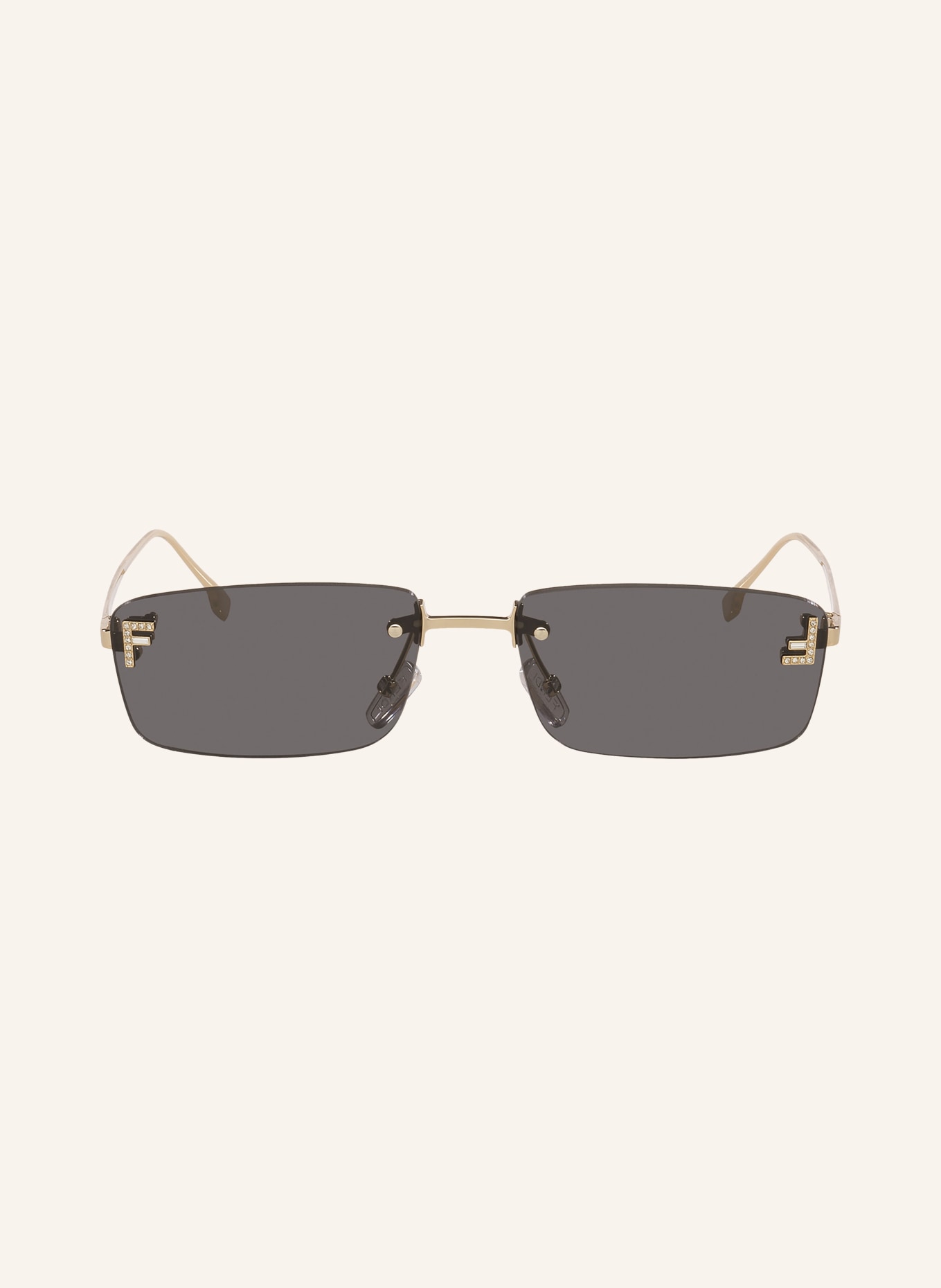 FENDI Lunettes de soleil FN000822: JAUNE/ GRIS FONCÉ