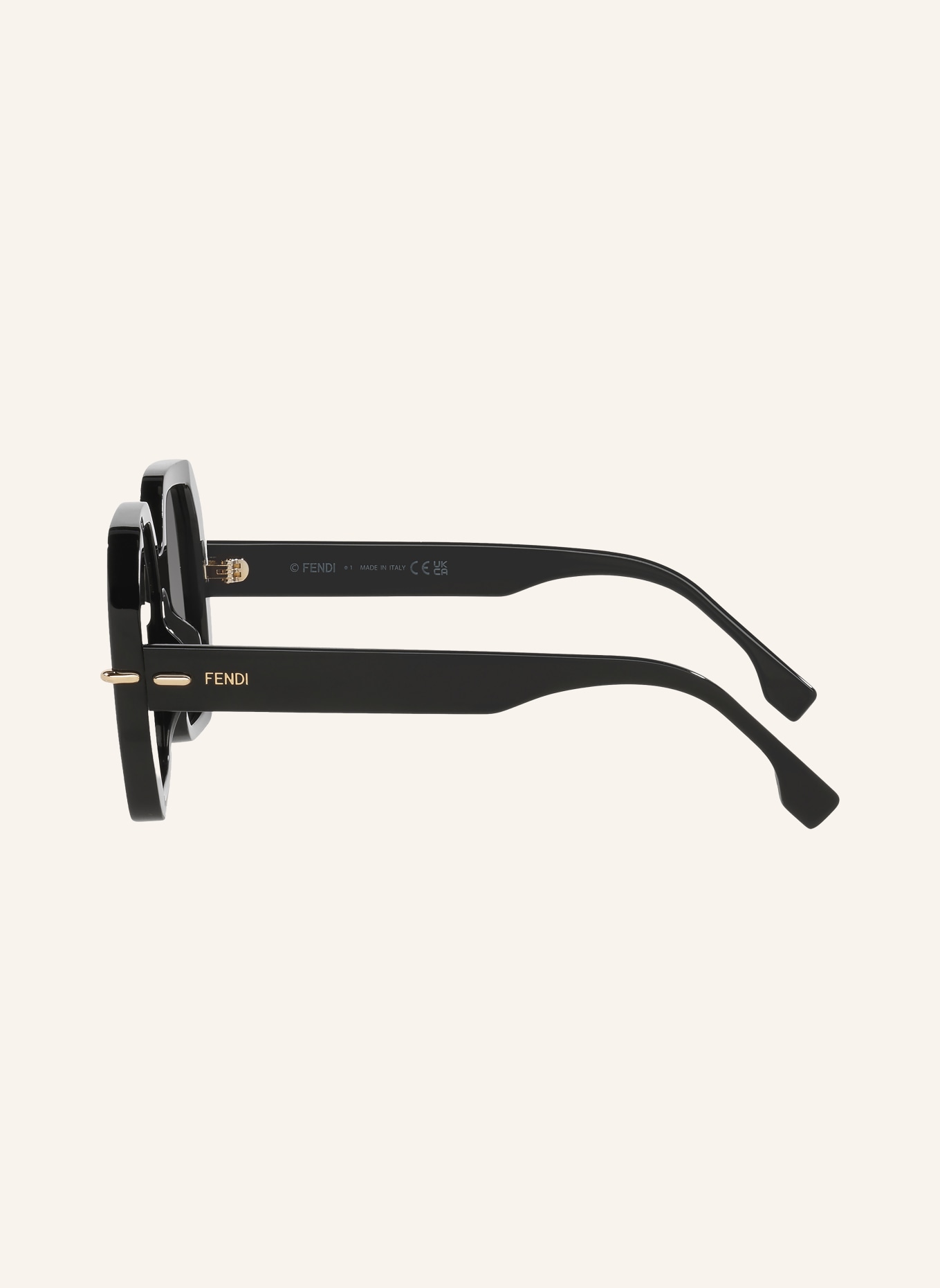 FENDI Lunettes de soleil FN000926: NOIR/GRIS MIROIR