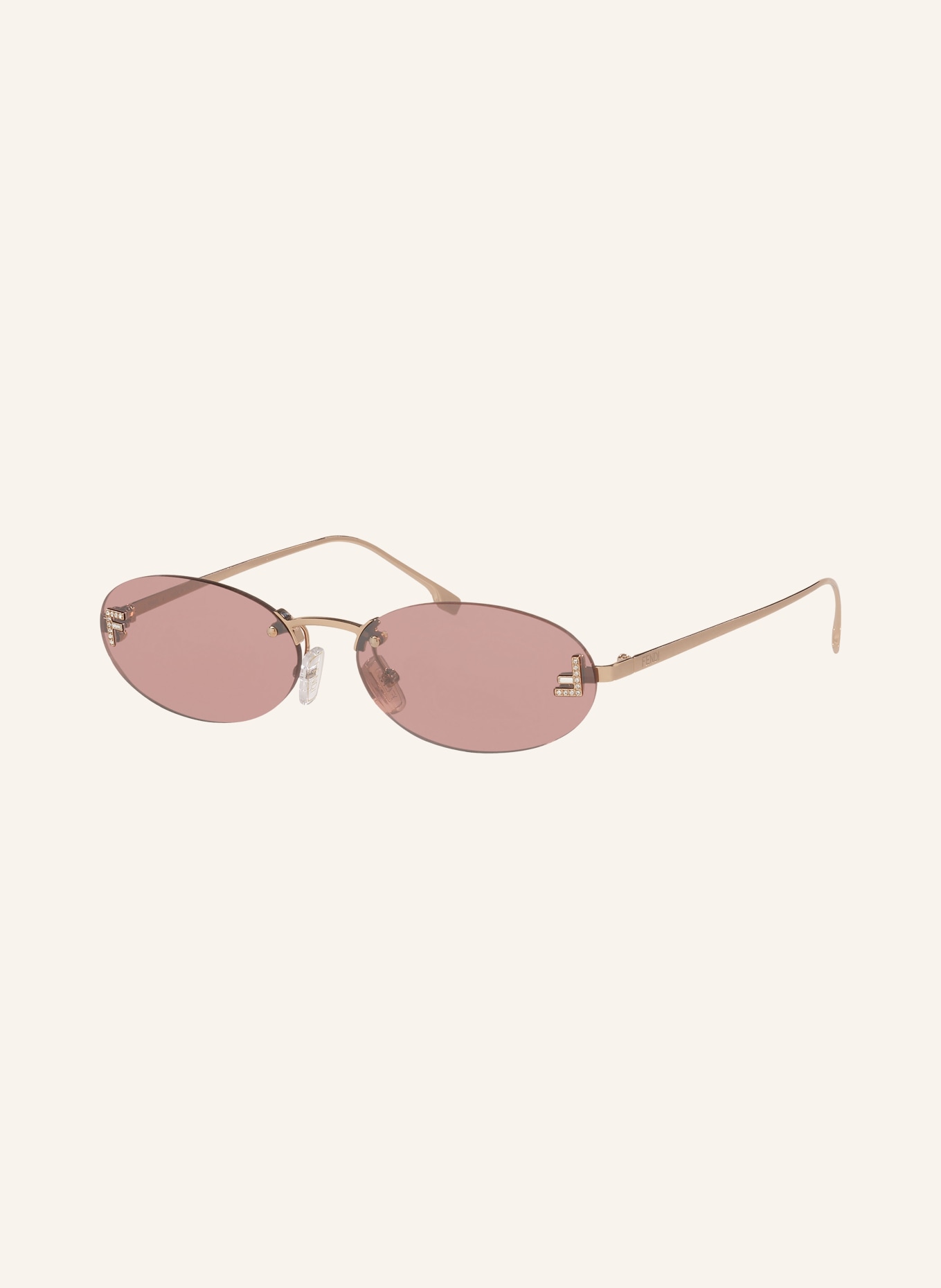 FENDI Lunettes de soleil FN000931: ARGENT/ ROSE