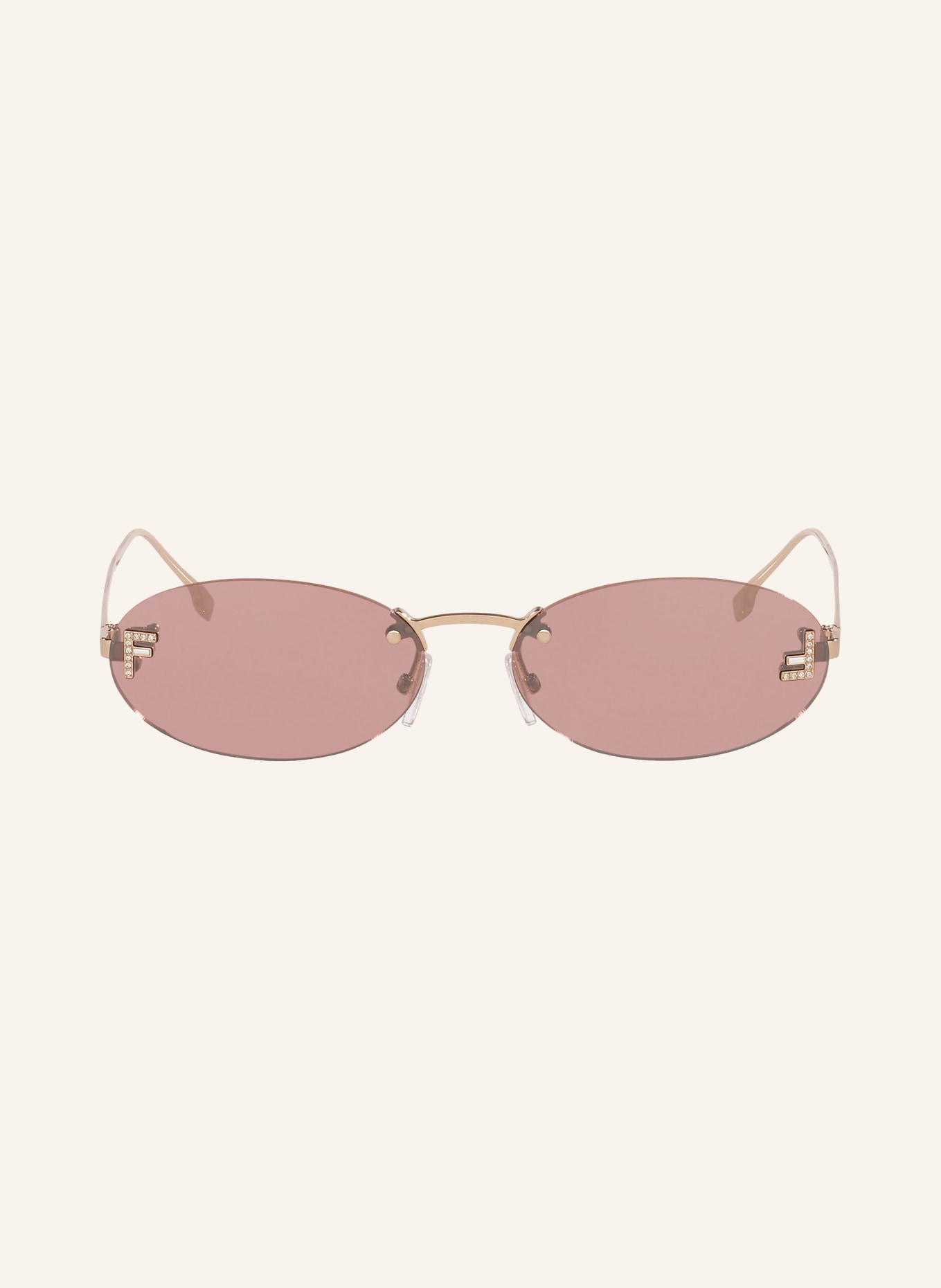 FENDI Lunettes de soleil FN000931: ARGENT/ ROSE