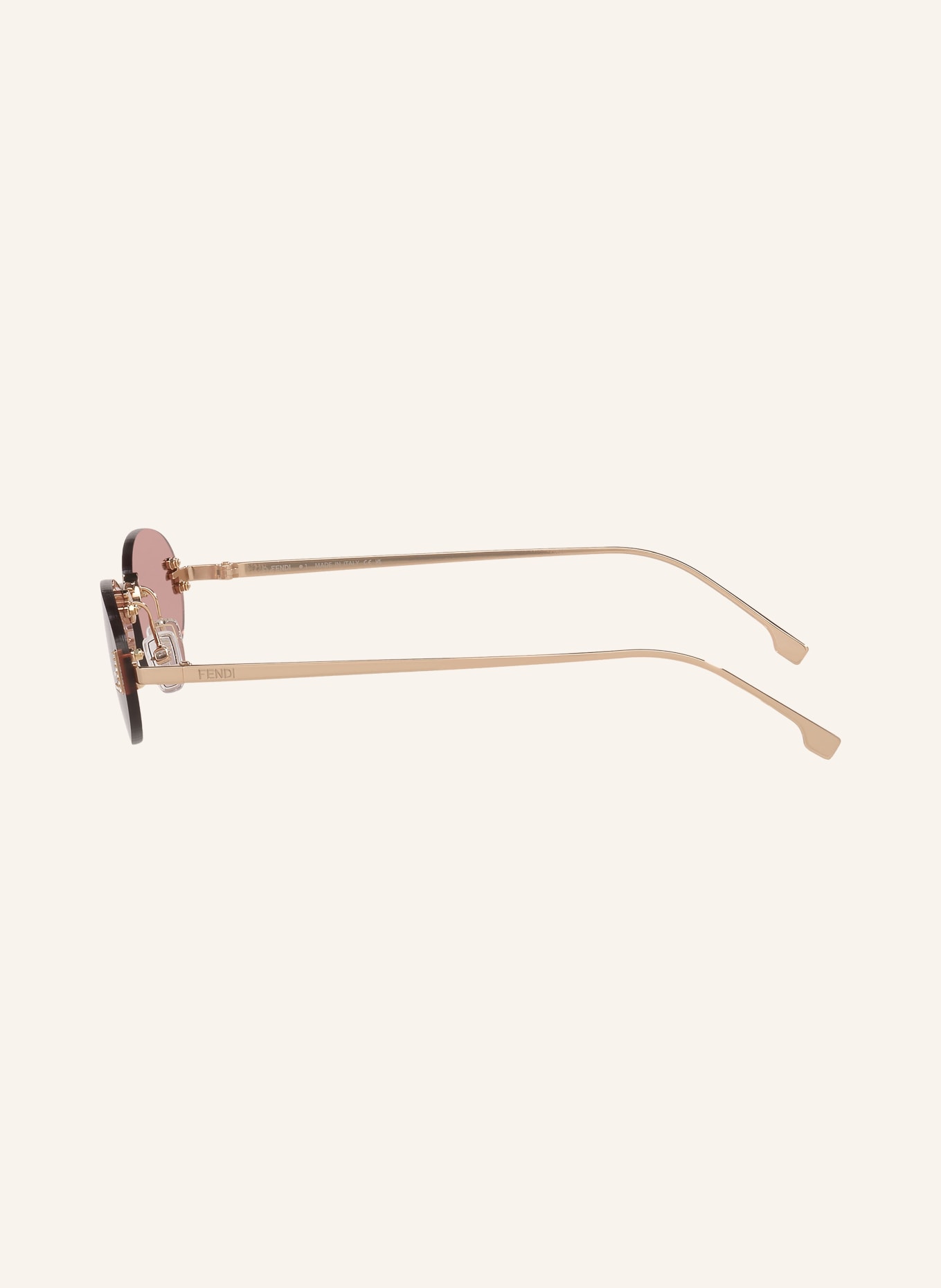 FENDI Lunettes de soleil FN000931: ARGENT/ ROSE