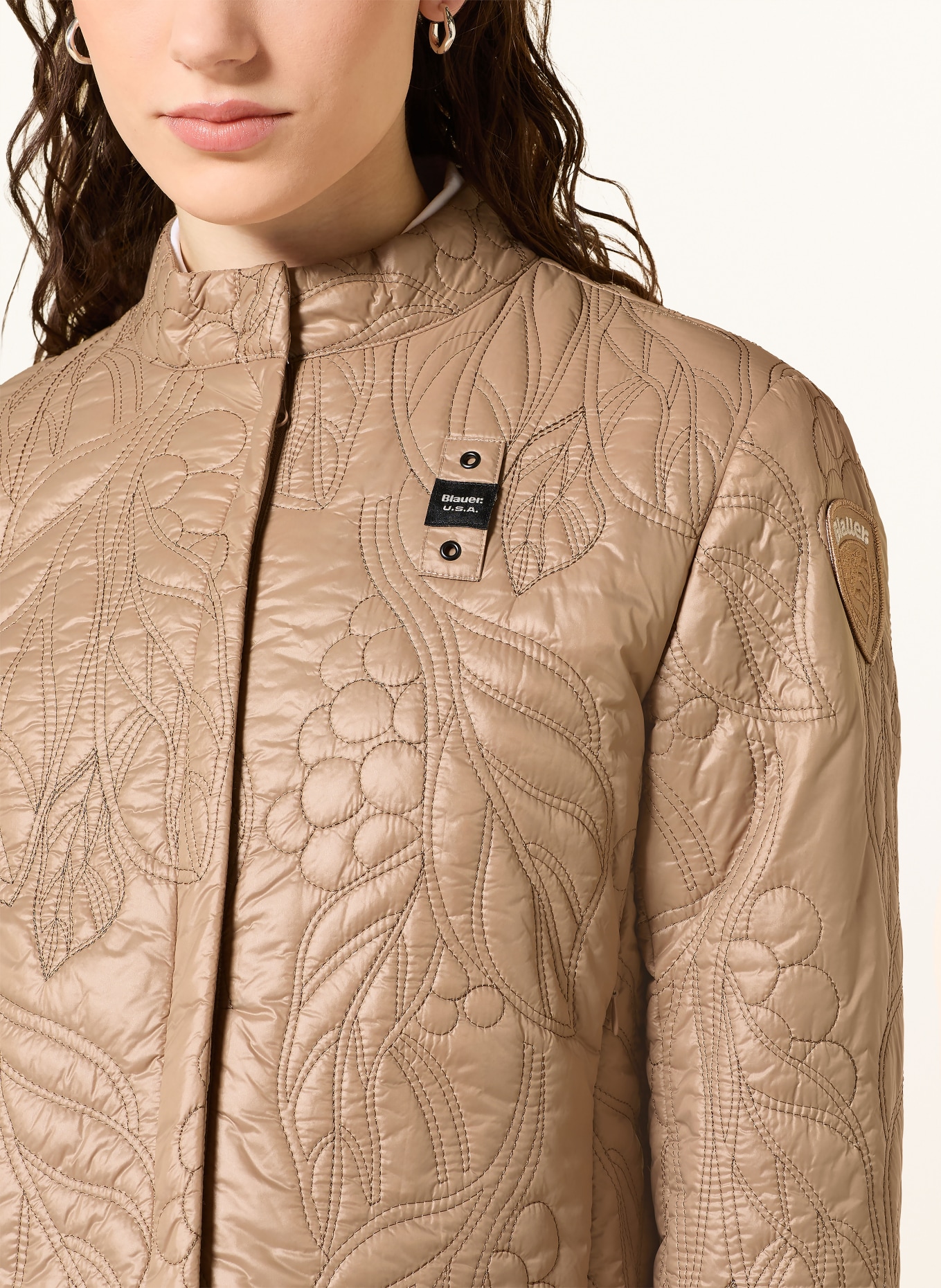 Blauer Veste matelassée MARIPOSA: CHAMEAU