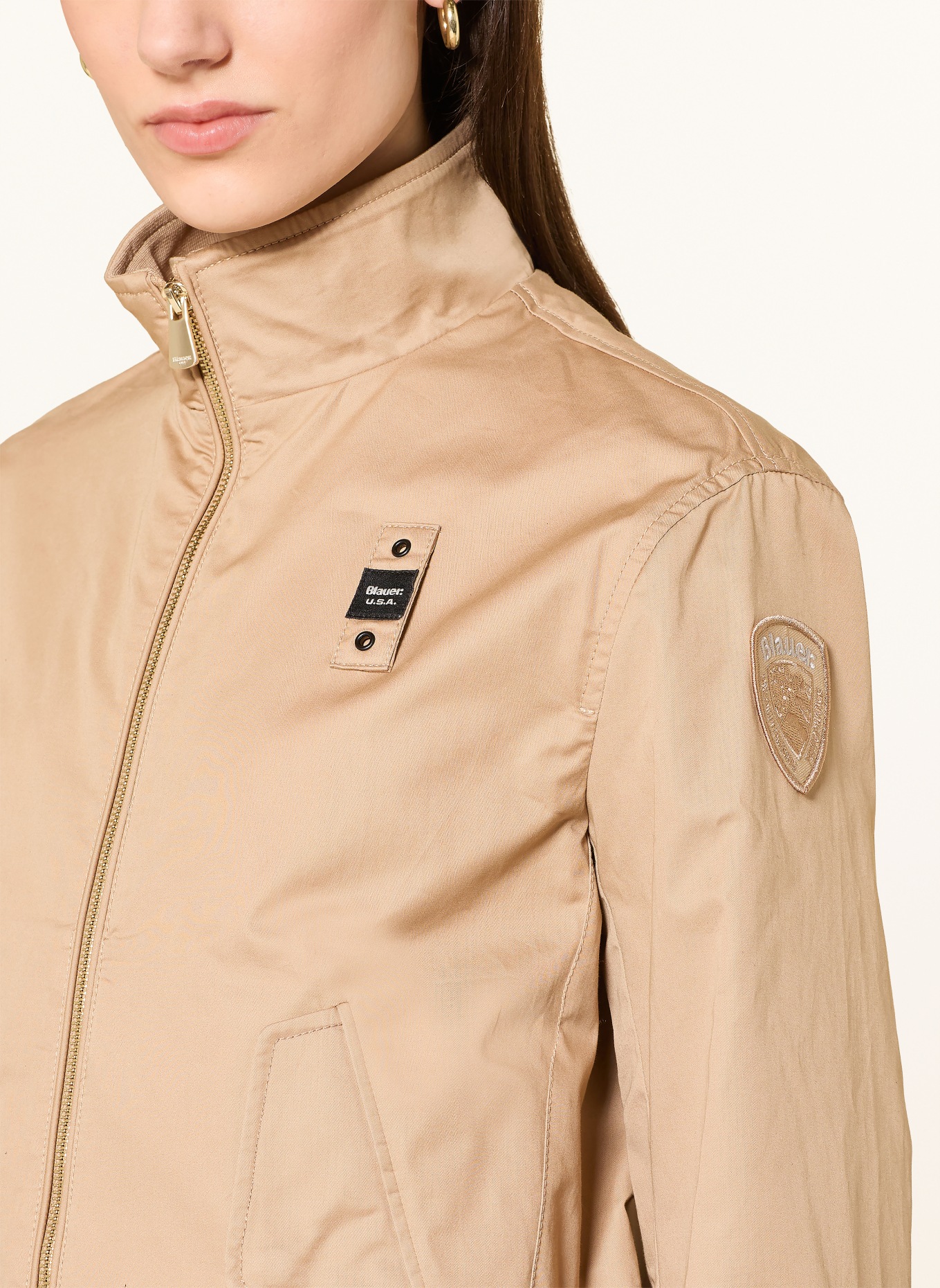 Blauer Blouson CARNEYED: CAMEL
