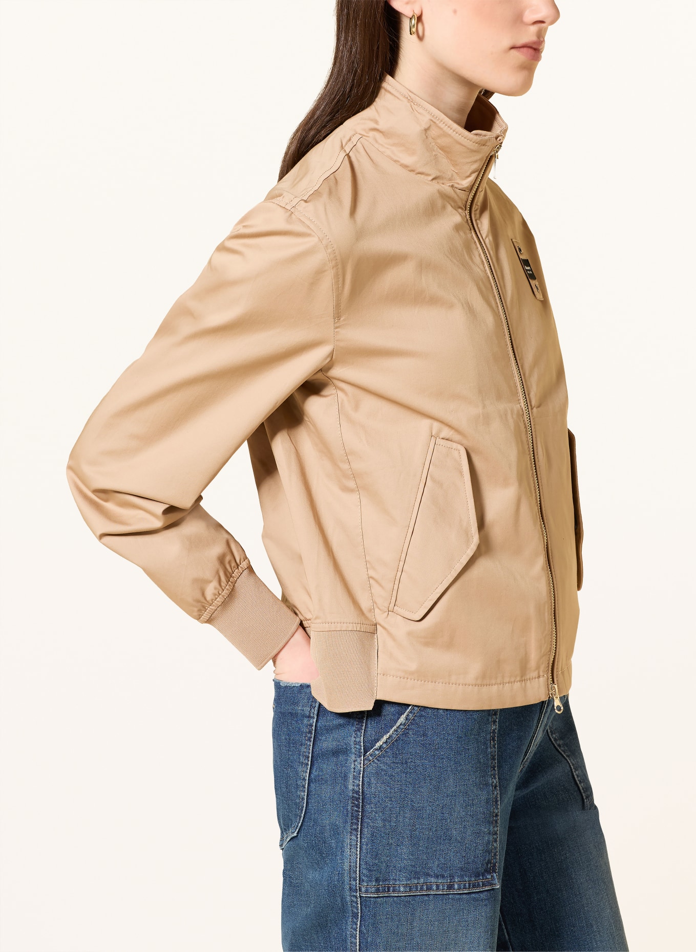 Blauer Blouson CARNEYED: CAMEL