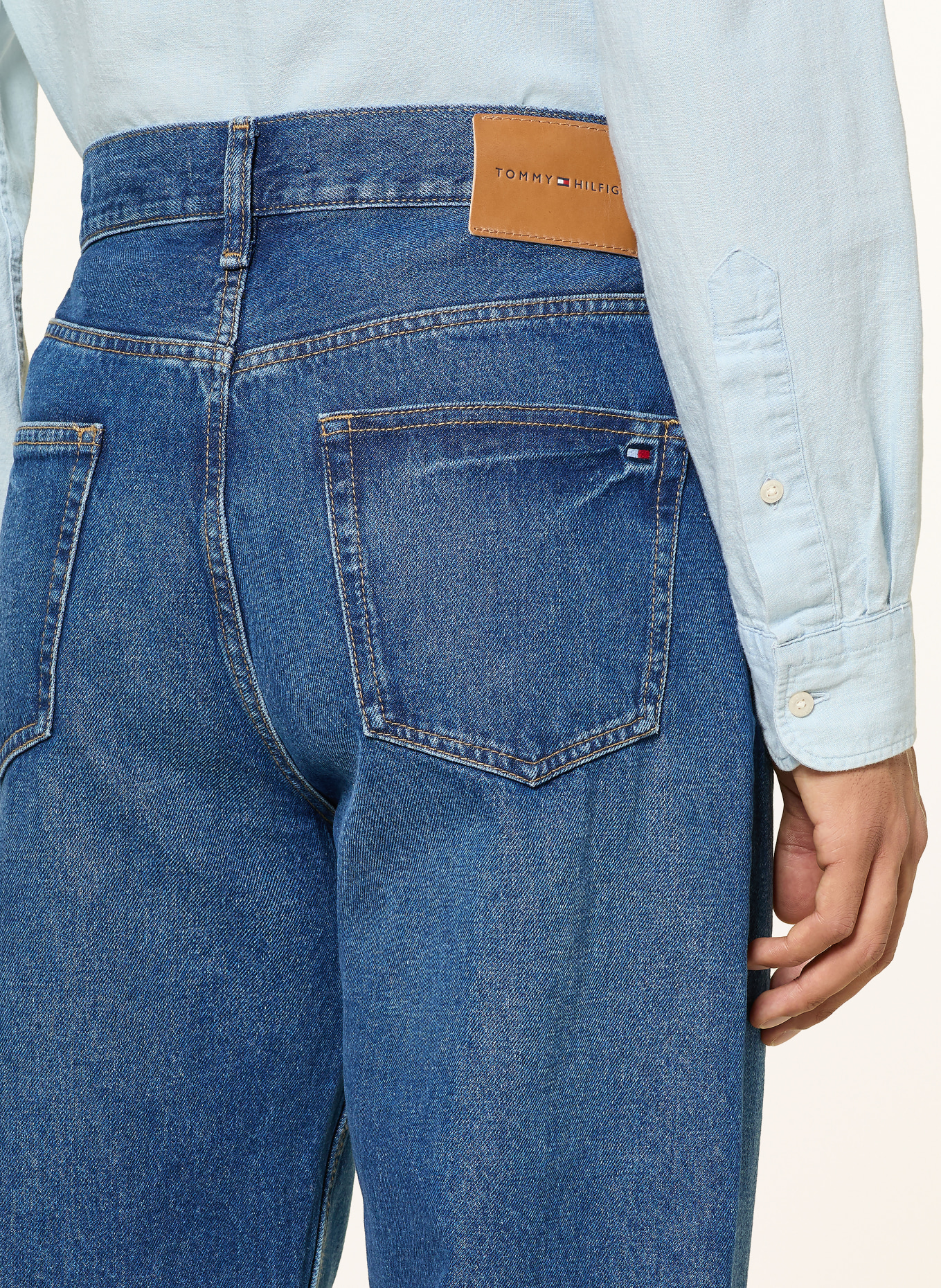 TOMMY HILFIGER Jean RIVER coupe droite décontractée: 1BN Ike Blue