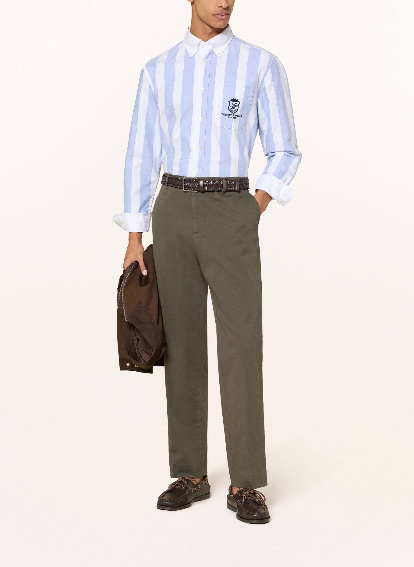 TOMMY HILFIGER Chino Regular Fit: OLIV