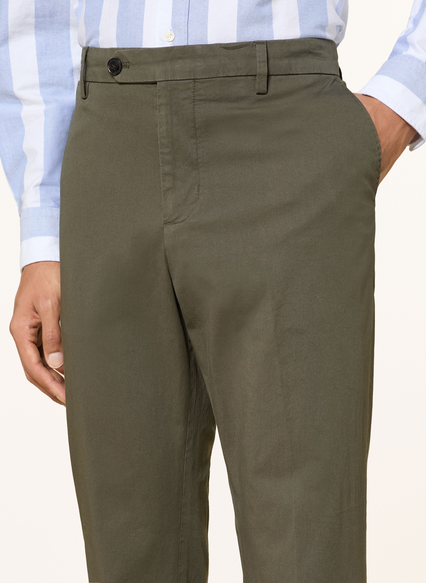 TOMMY HILFIGER Chino Regular Fit: OLIV