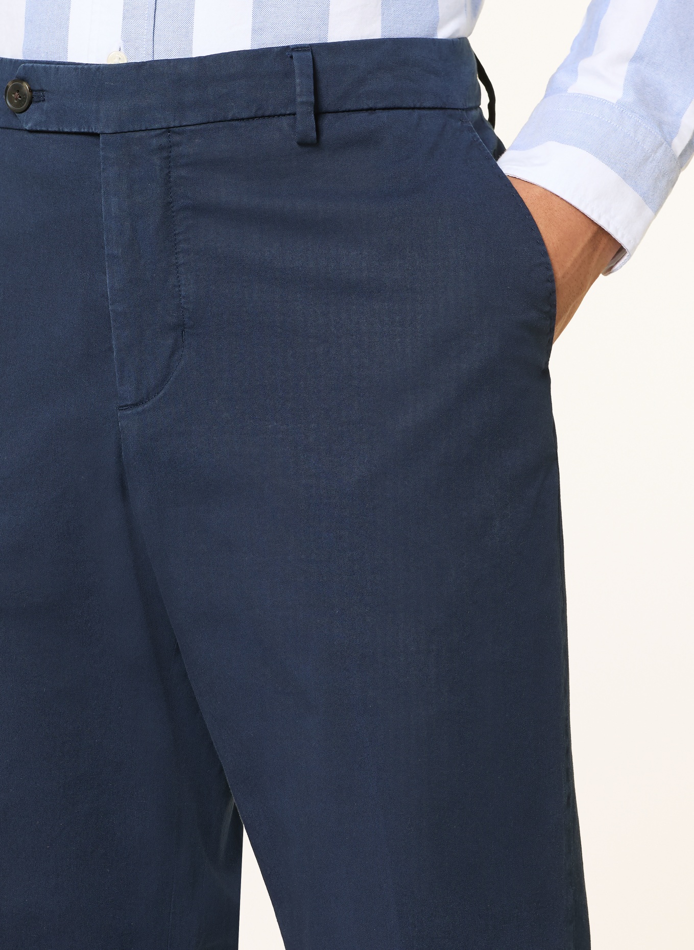 TOMMY HILFIGER Chino Regular Fit: GRANATOWY