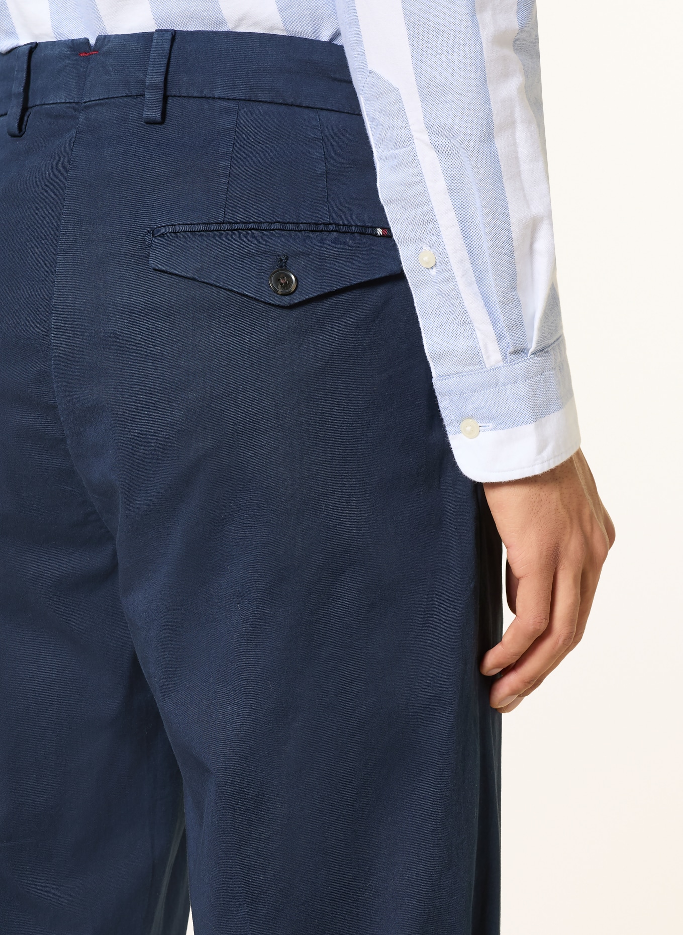 TOMMY HILFIGER Chino Regular Fit: GRANATOWY