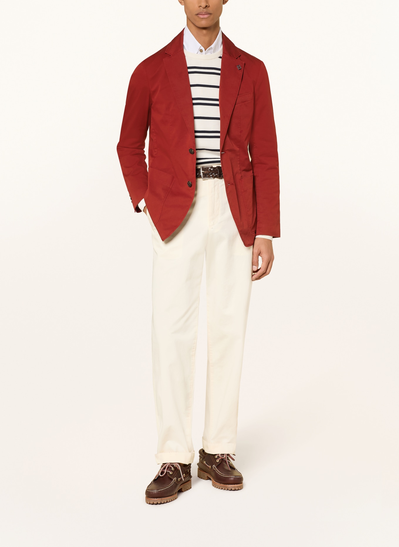 TOMMY HILFIGER Slim fit colbert: DONKERROOD