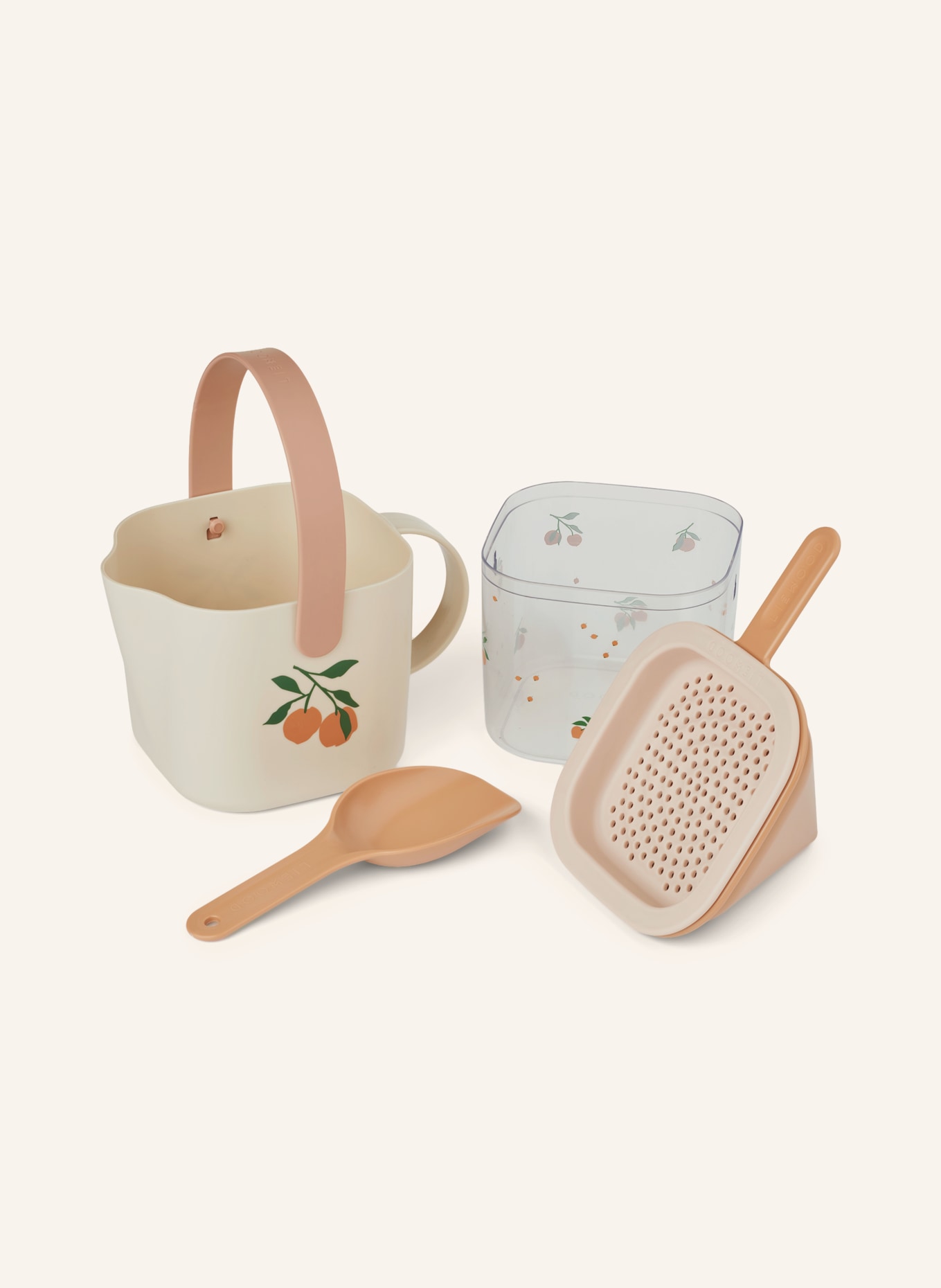 LIEWOOD ROALD 5-Piece Sand Play Set: CREAM / SALMON