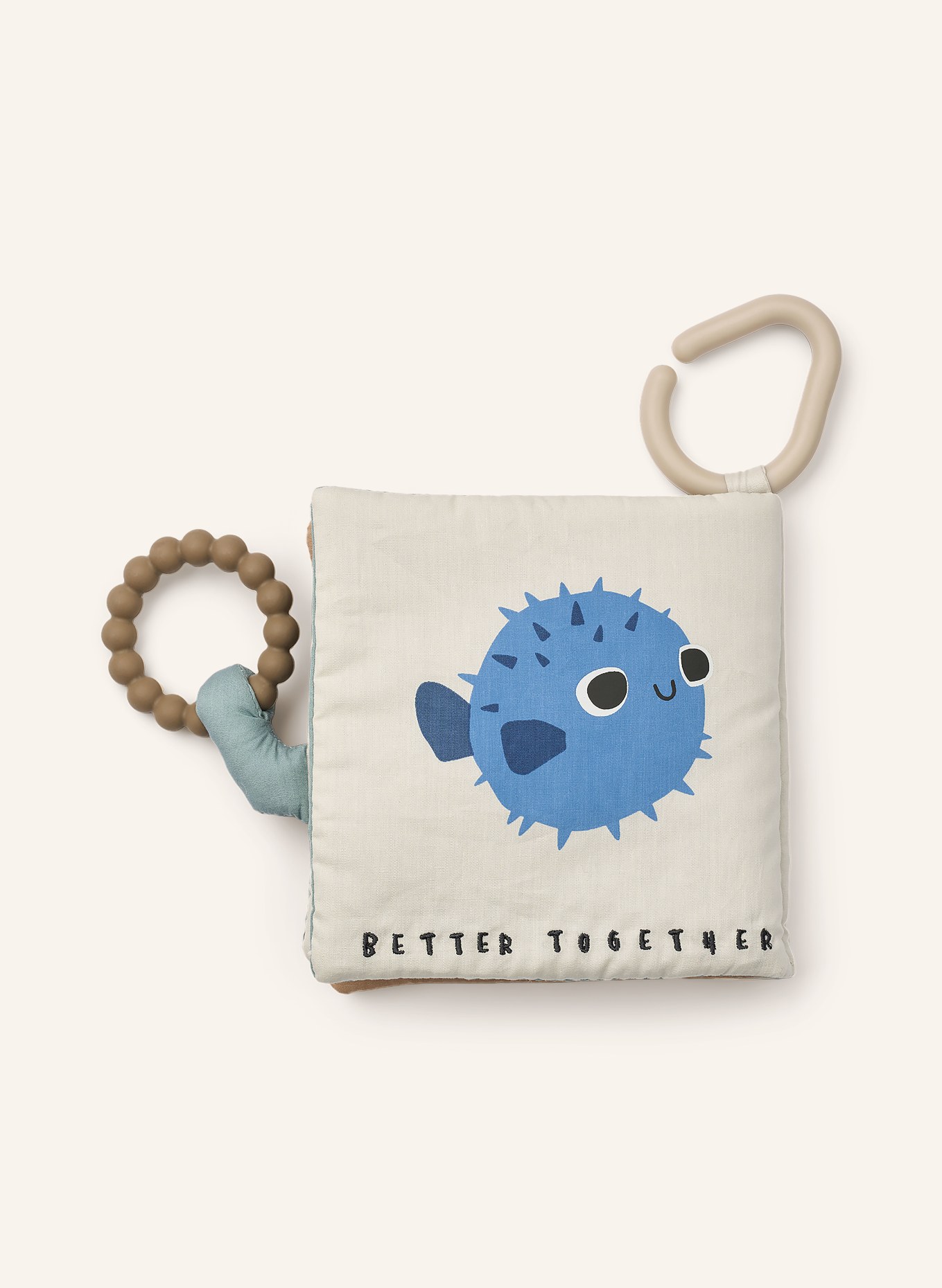 LIEWOOD Látková kniha FEY AROUND THE WORLD: KRÉMOVÁ / LOSOSOVÁ / TMAVĚ MODRÁ