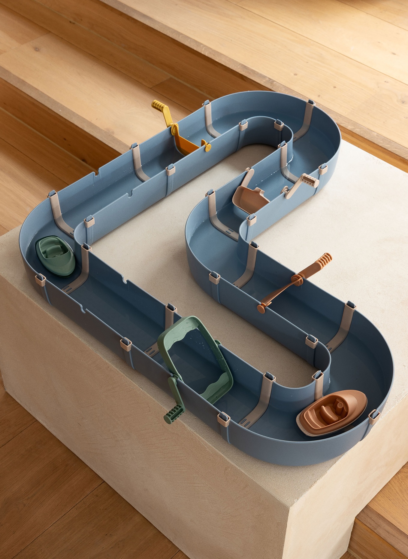 LIEWOOD Hra na vodní cesty CASSIAN: MODRÁ / LOSOSOVÁ / PETROLEJOVÁ