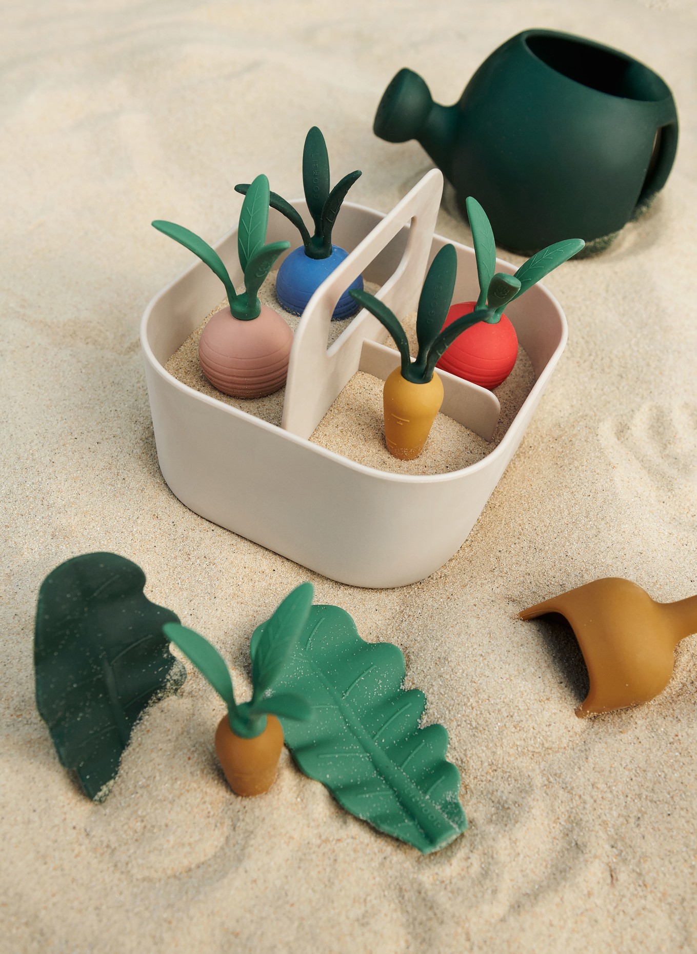 LIEWOOD Zahradní herní set ACACIA: KRÉMOVÁ / TMAVĚ ŽLUTÁ / ZELENÁ