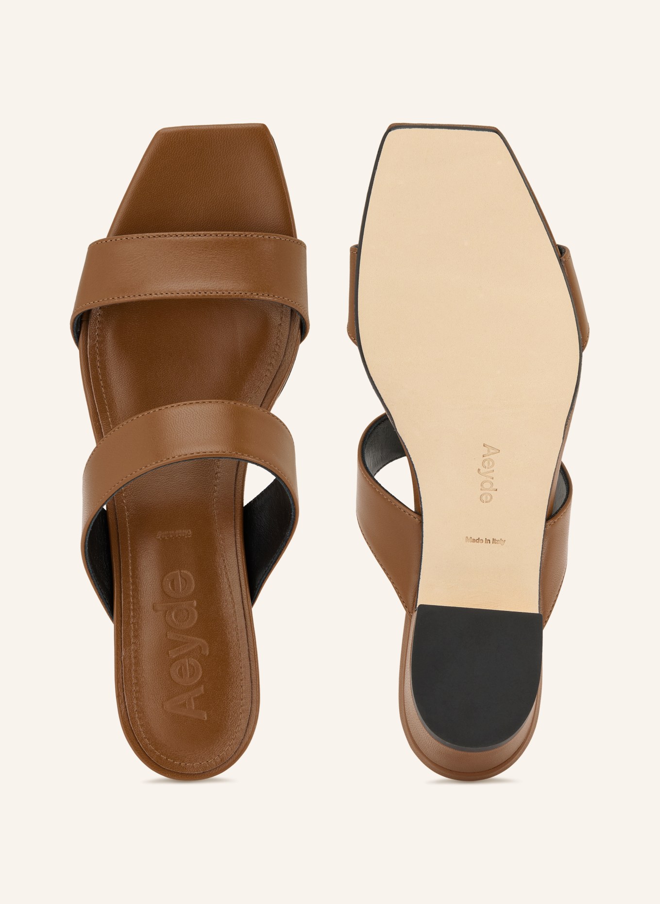 Aeyde Mules KEMI: BRAUN