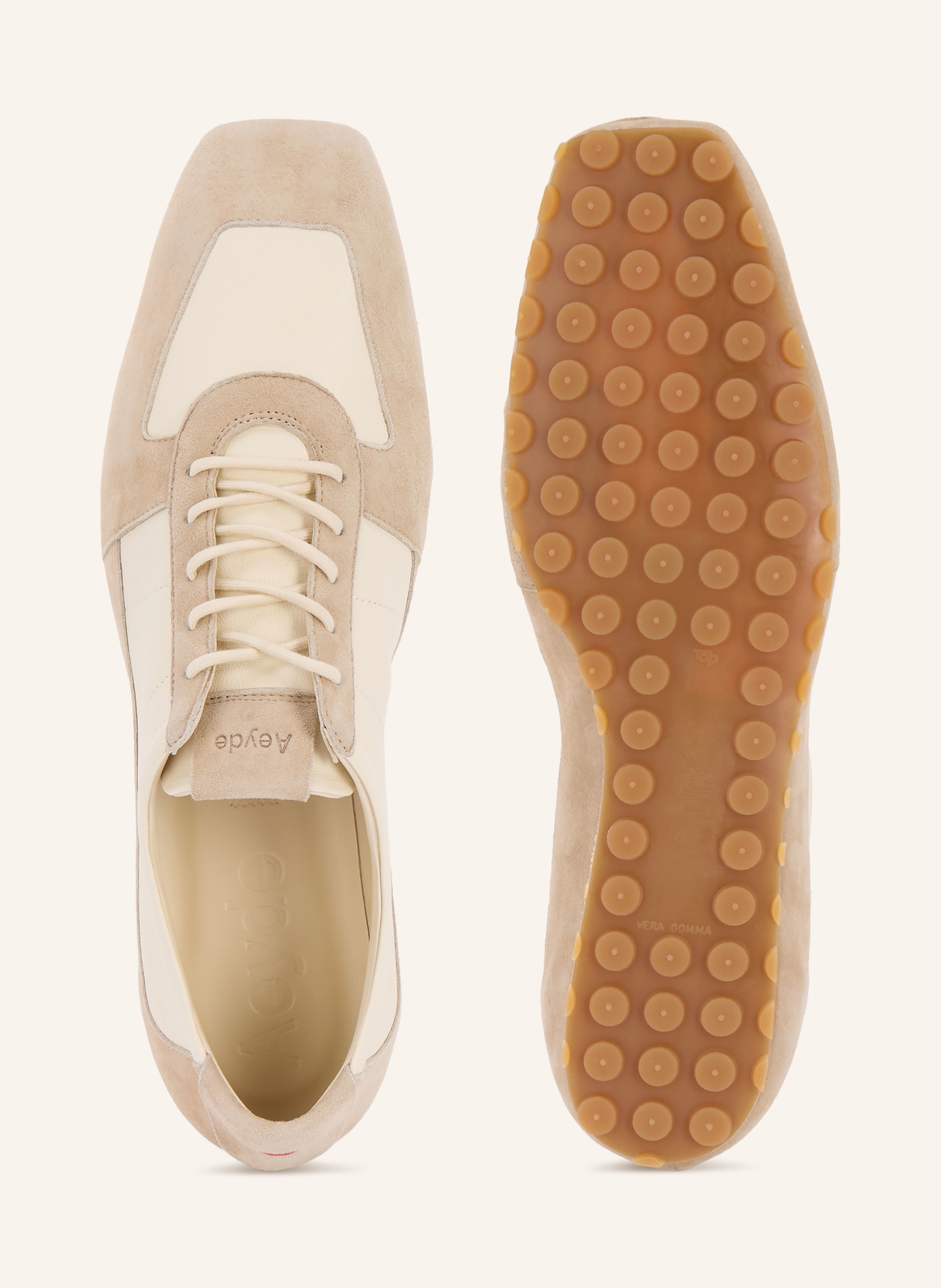 Aeyde Sneaker UMA: CREME / BEIGE