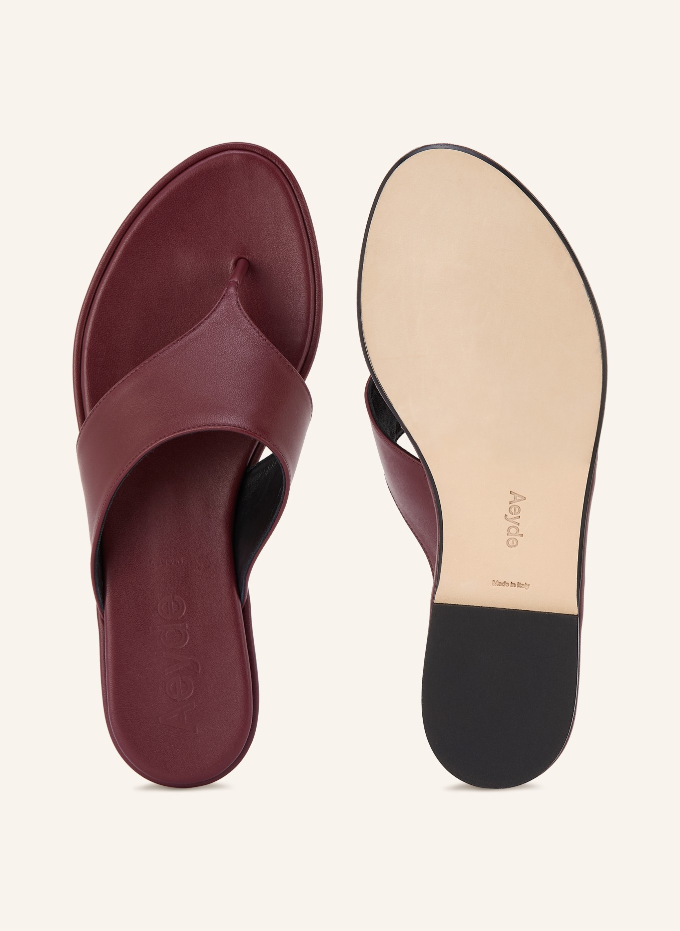 Aeyde Tussenslip AMAYA: DONKERROOD