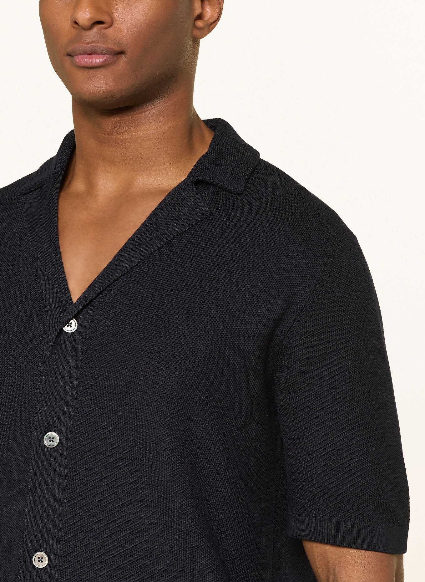 PROFUOMO Resorthemd Regular Fit: DUNKELBLAU